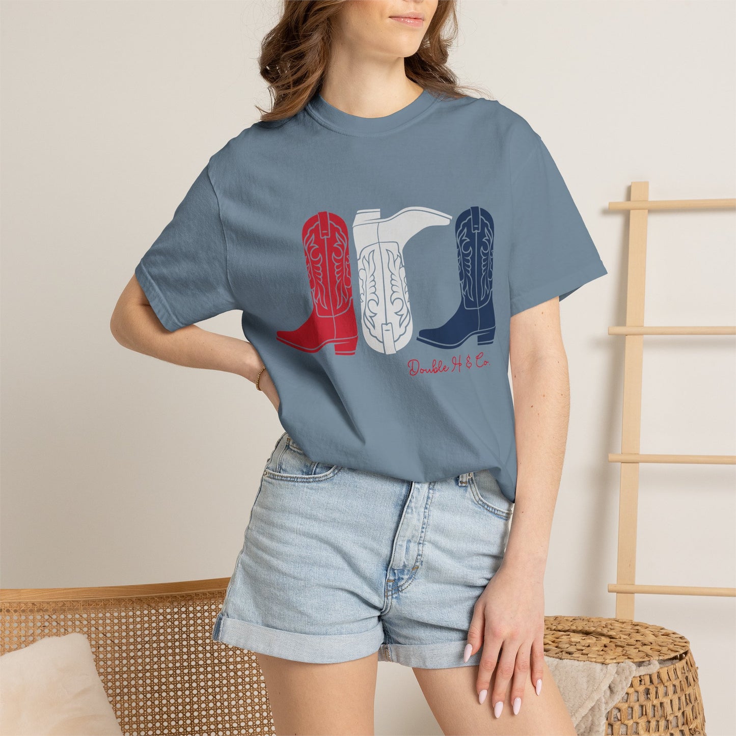 Patriotic Cowboy Boots Tee