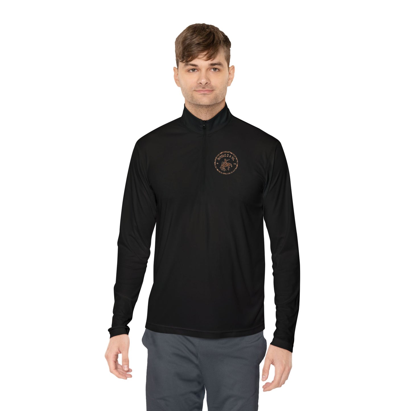 Lightweight Quarter Zip Pullover w/ Cheetah Logo