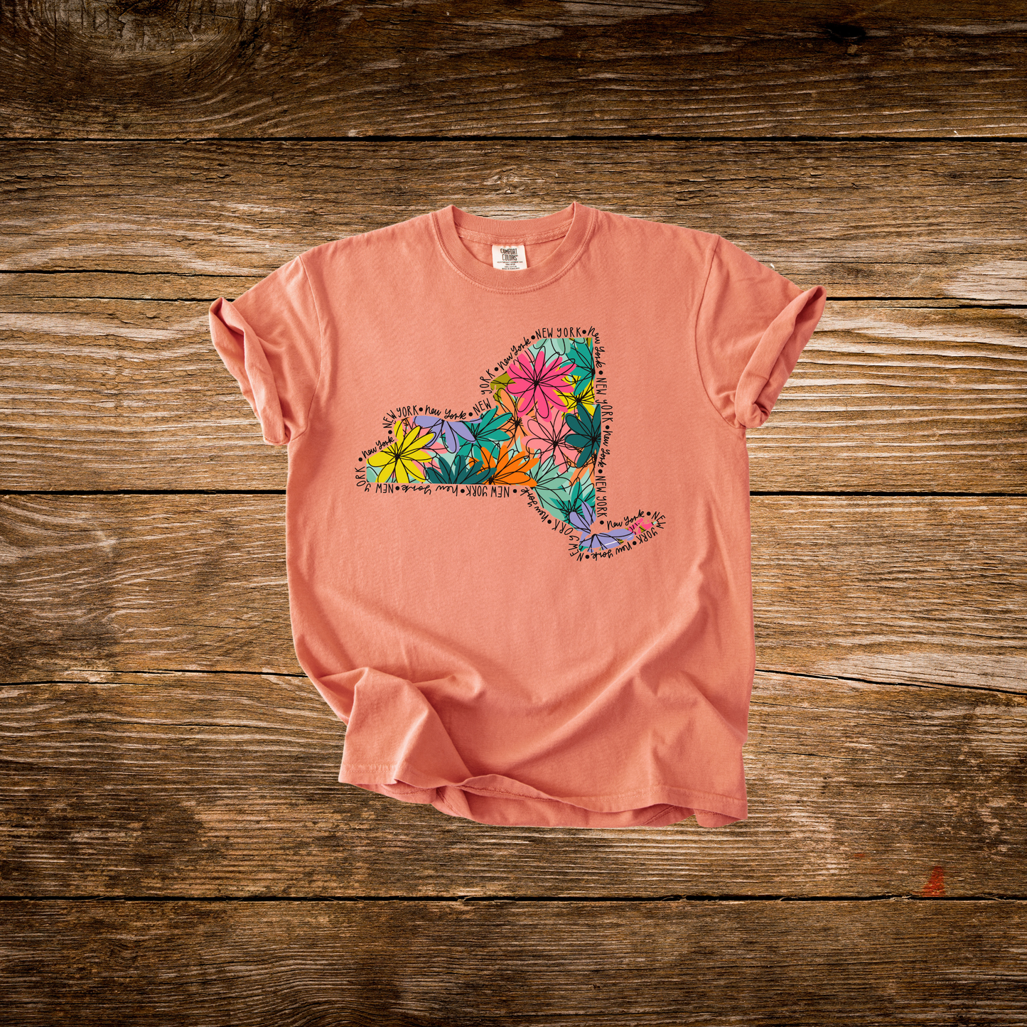 Floral New York Tee