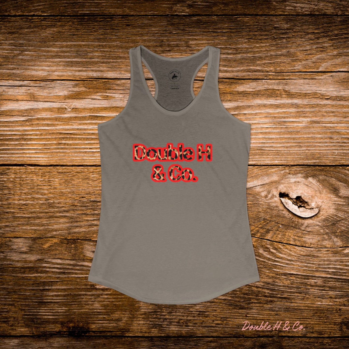 Cheetah Print & Grey Razorback Tank