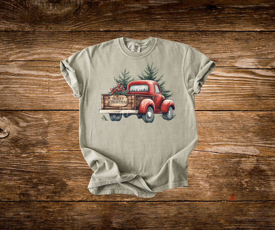 Farm Truck Christmas Tee