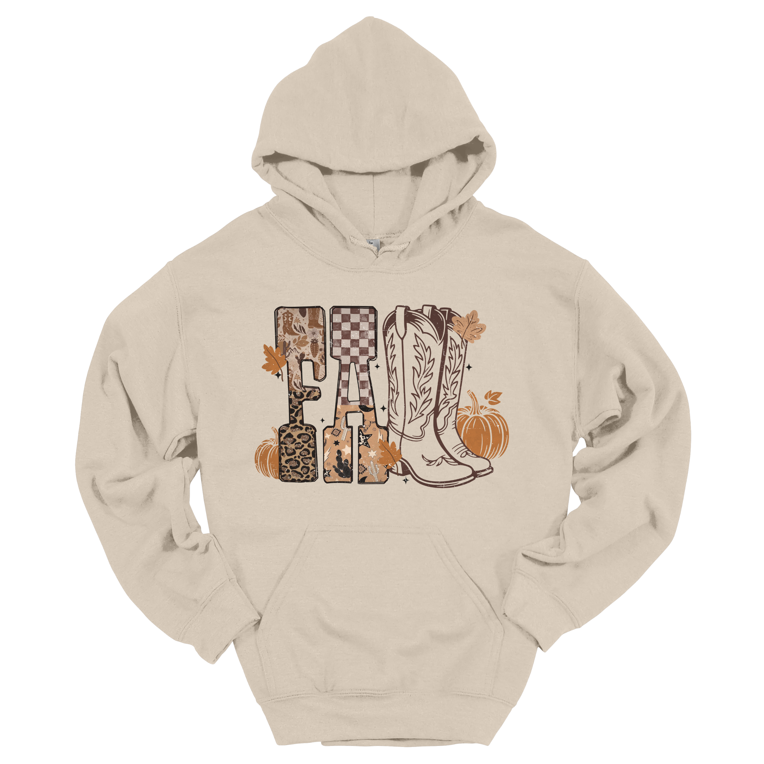 Fall Cowboy Boot Pumpkin Hoodie