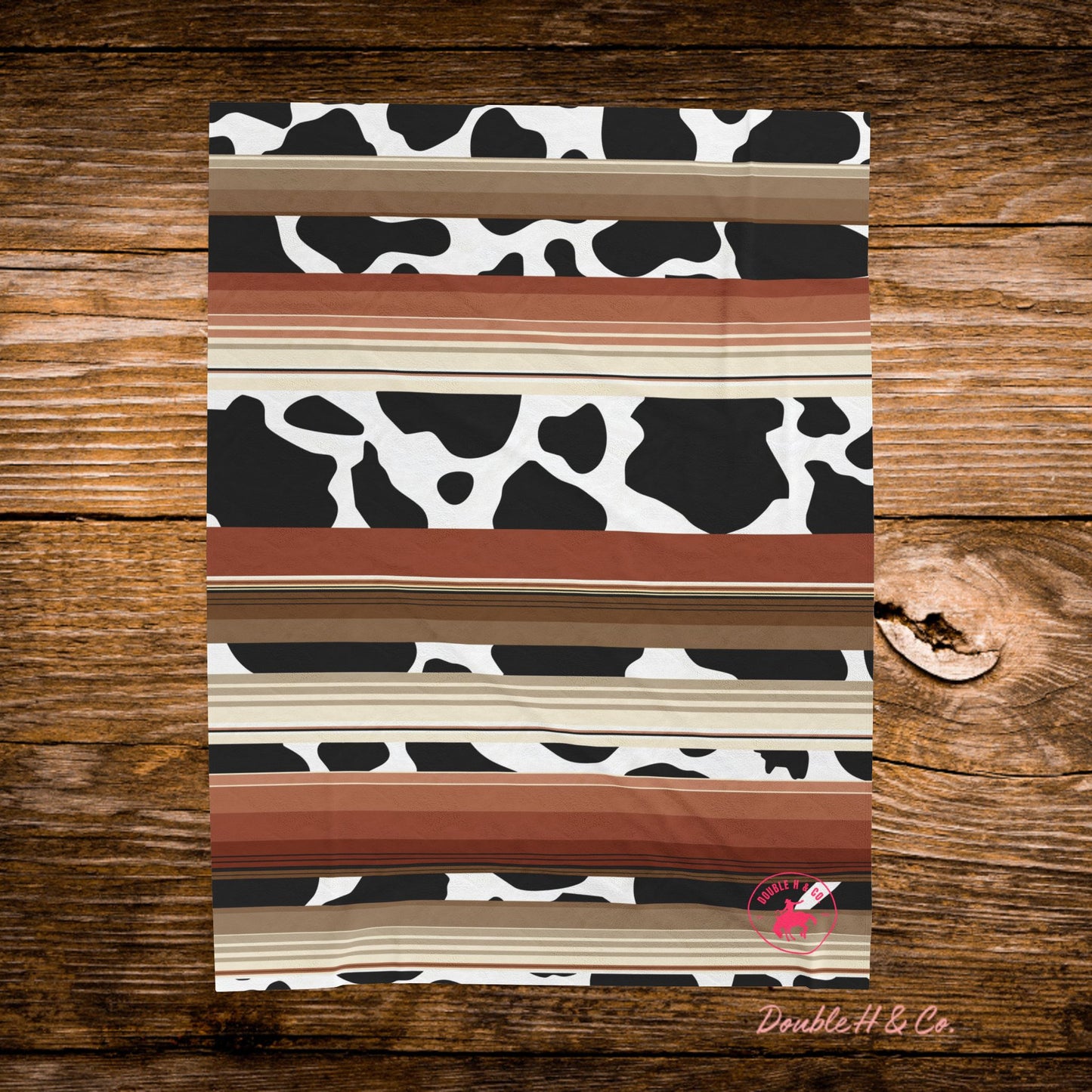 Serape Cowprint Throw Blanket