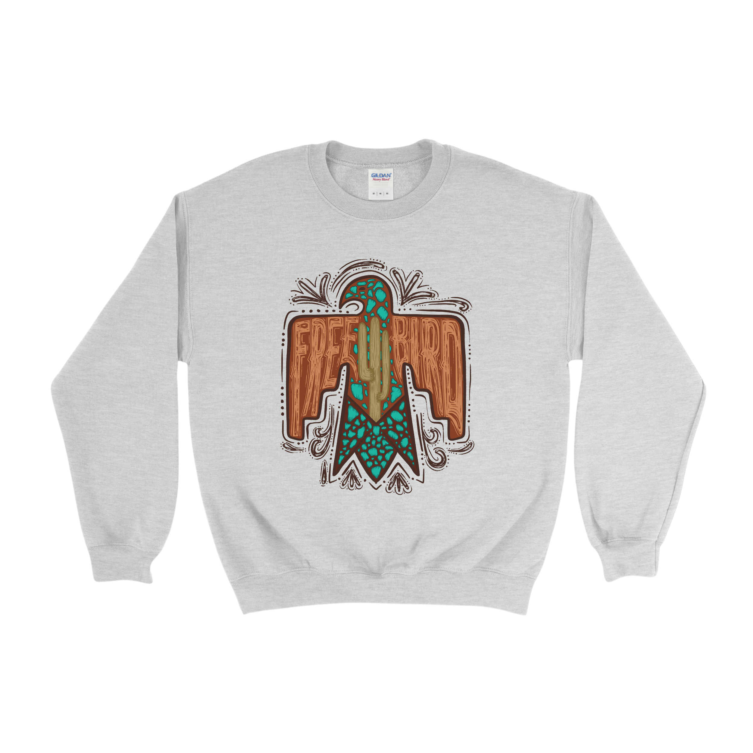 Turquoise Free Bird Crewneck