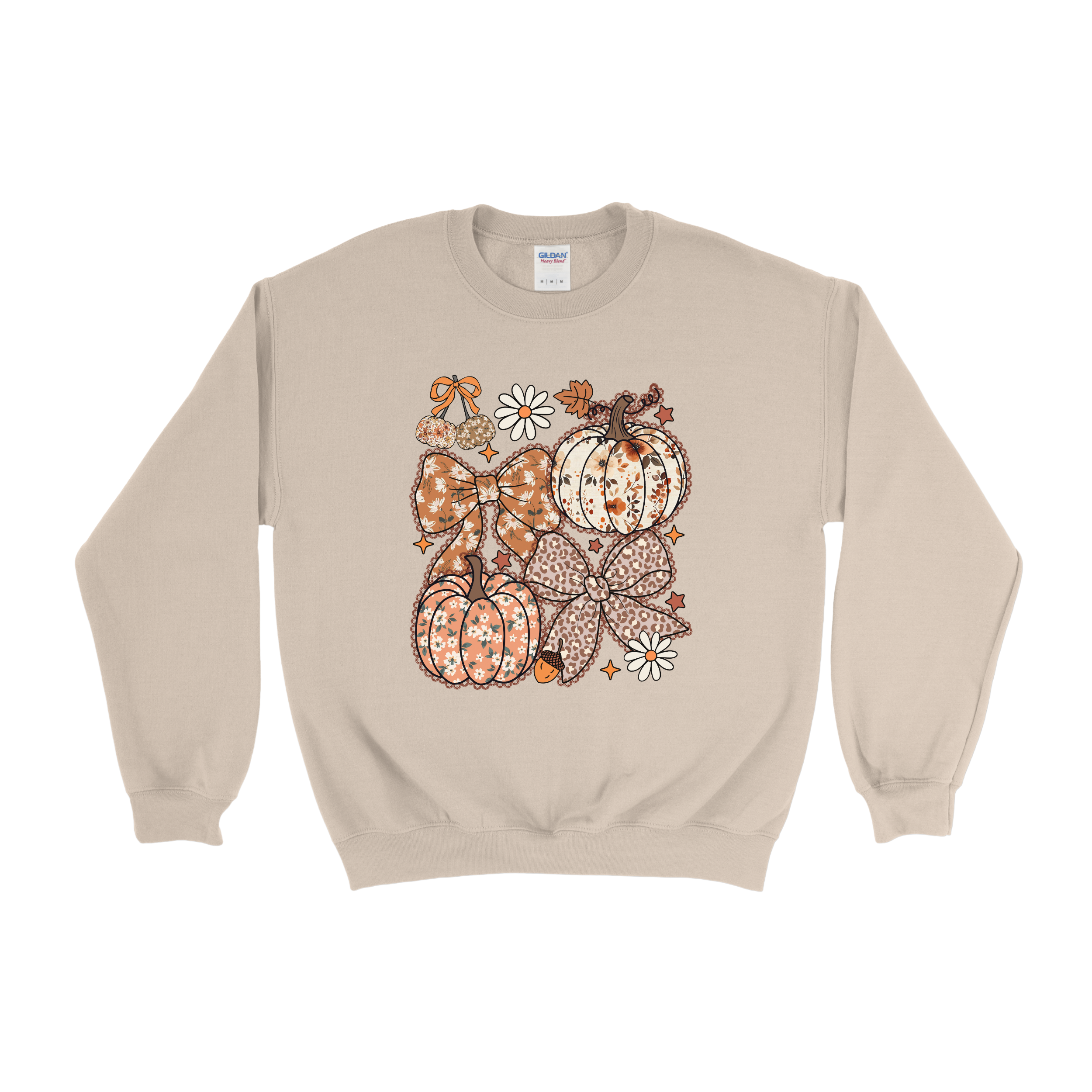 Fall Bow Pumpkin Crewneck