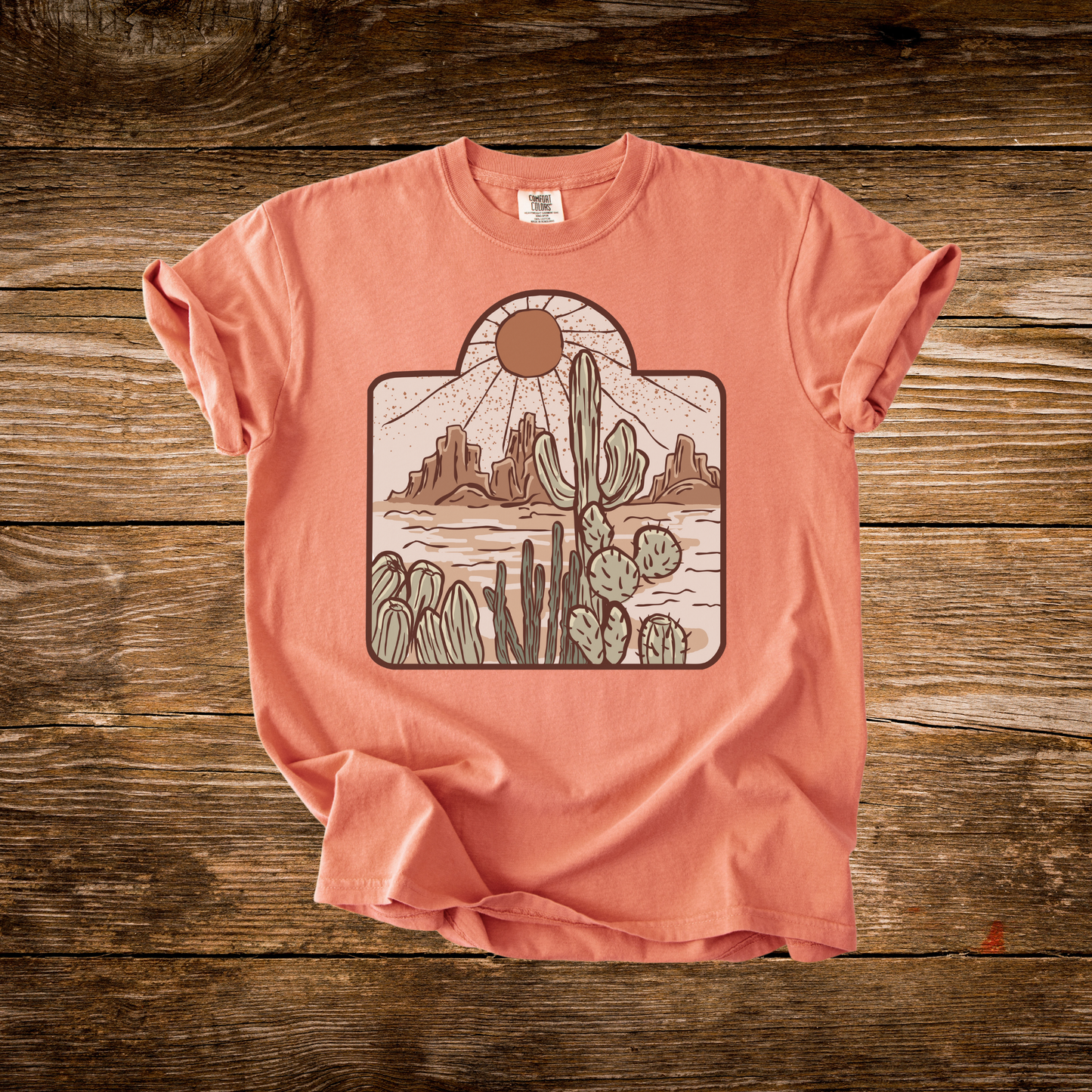 Western Sun Cow Tag Tee