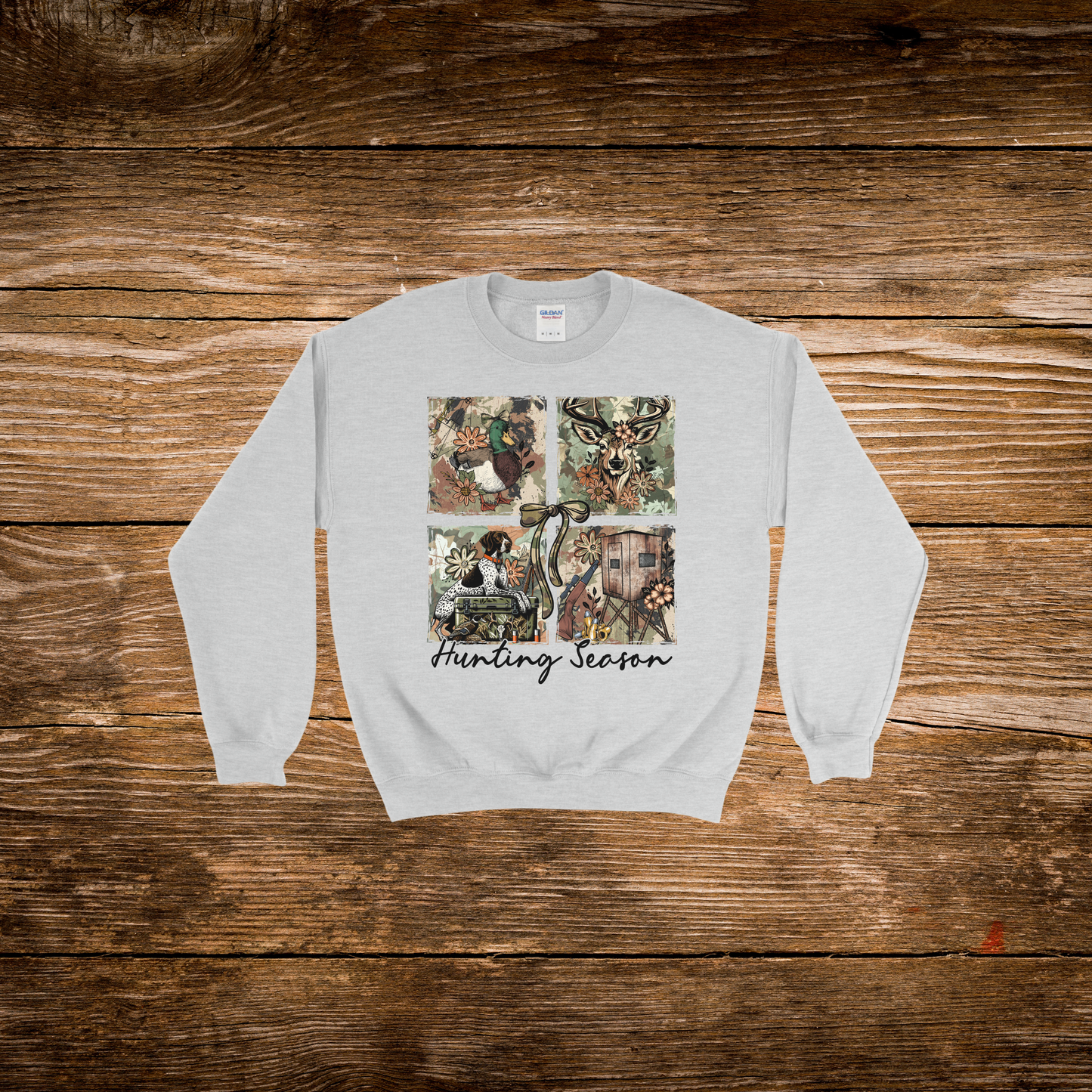 Camo Duck Deer Hunting Season Crewneck