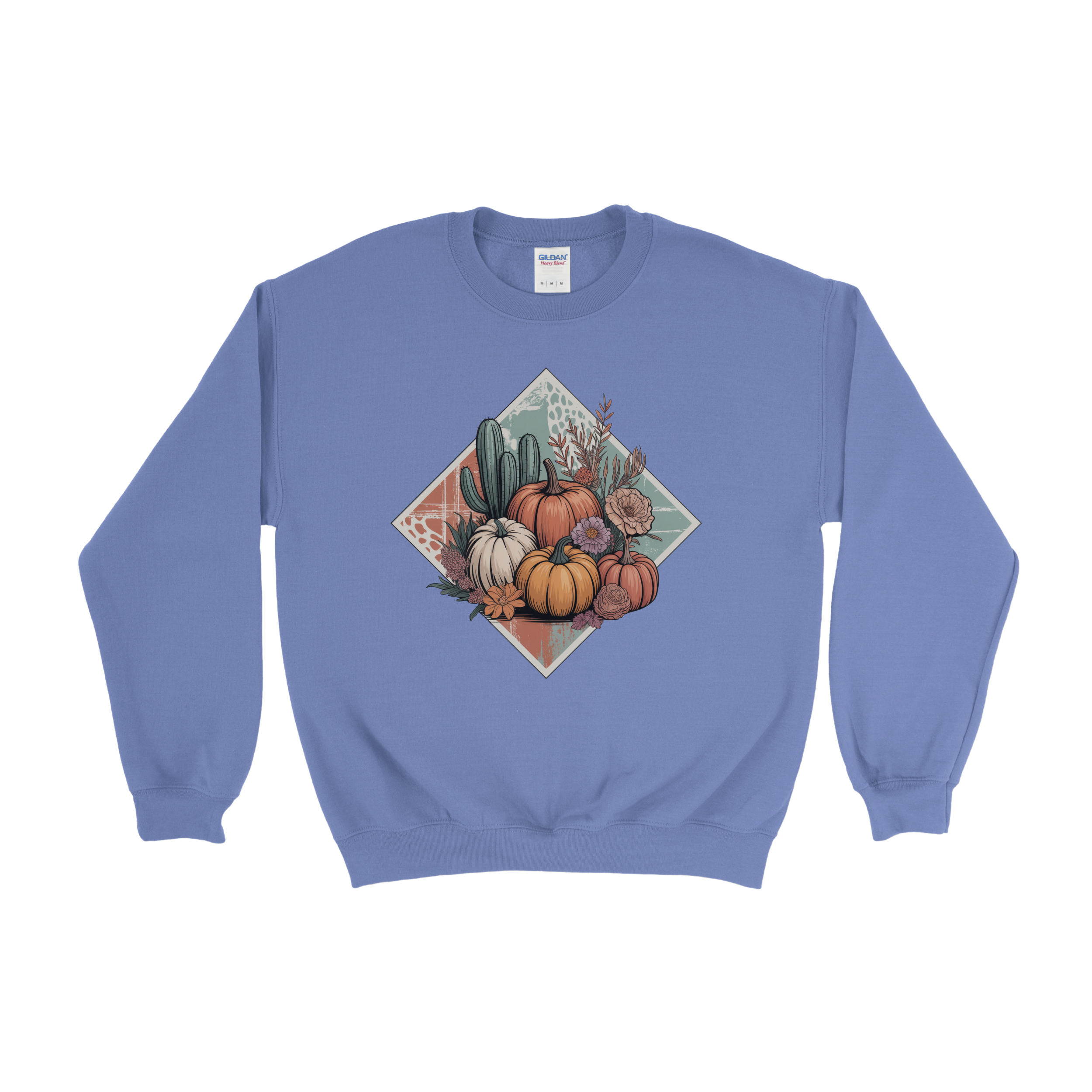Rustic Pumpkin Cactus Crewneck