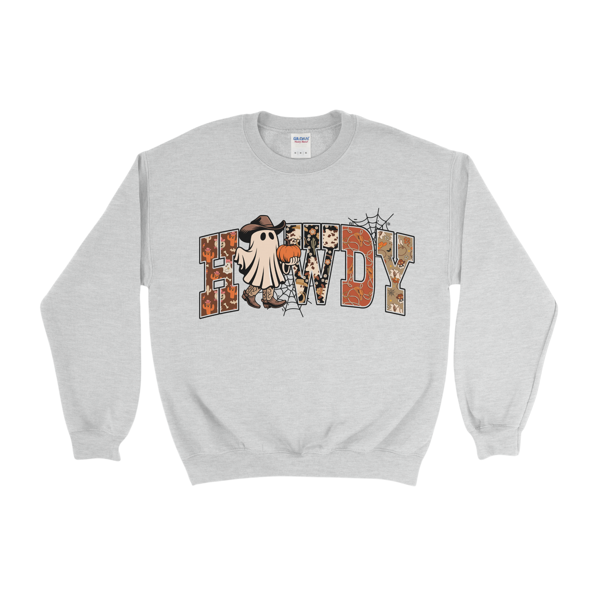 Spooky Ghost Cowboy Howdy Crewneck