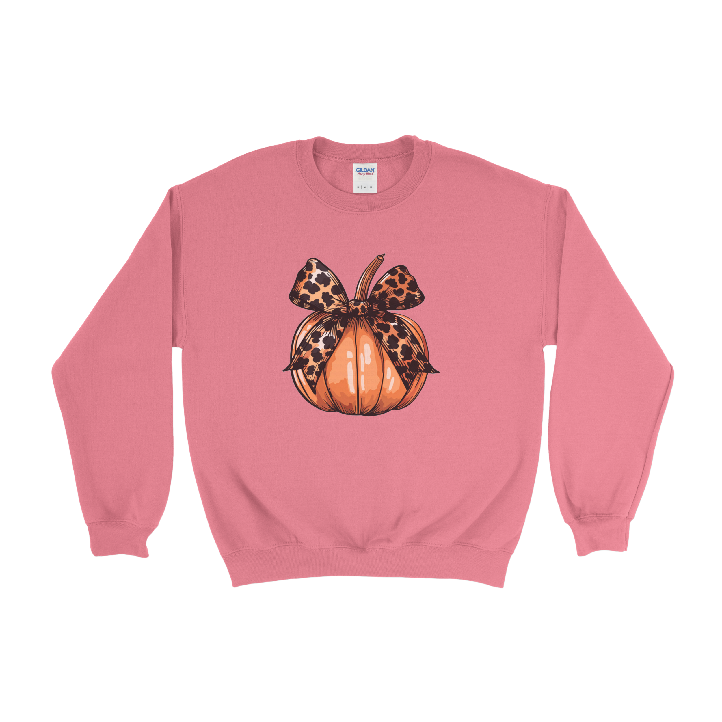 Cheetah Bow Pumpkin Crewneck