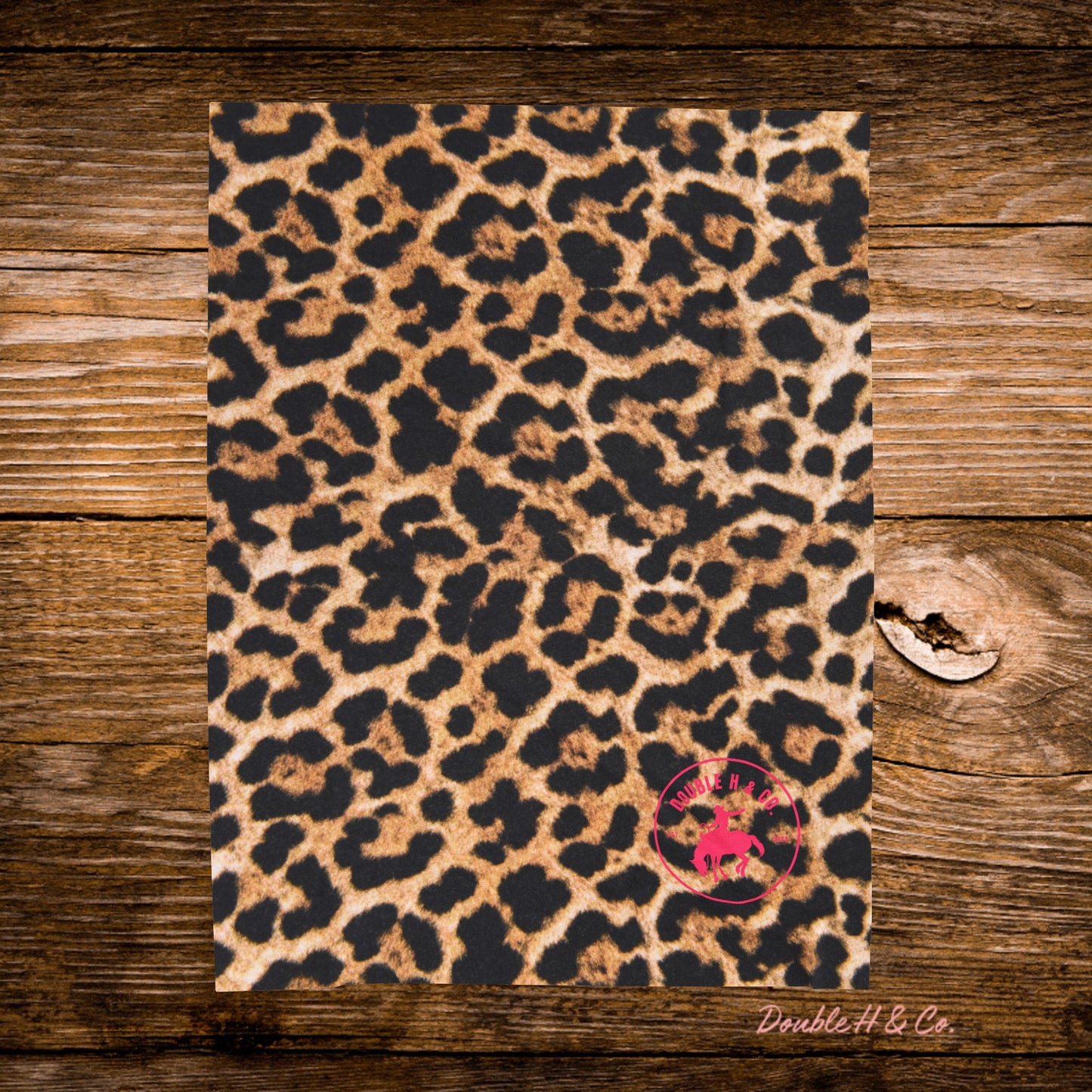 Leopard w/ Pink Logo Throw Blanket