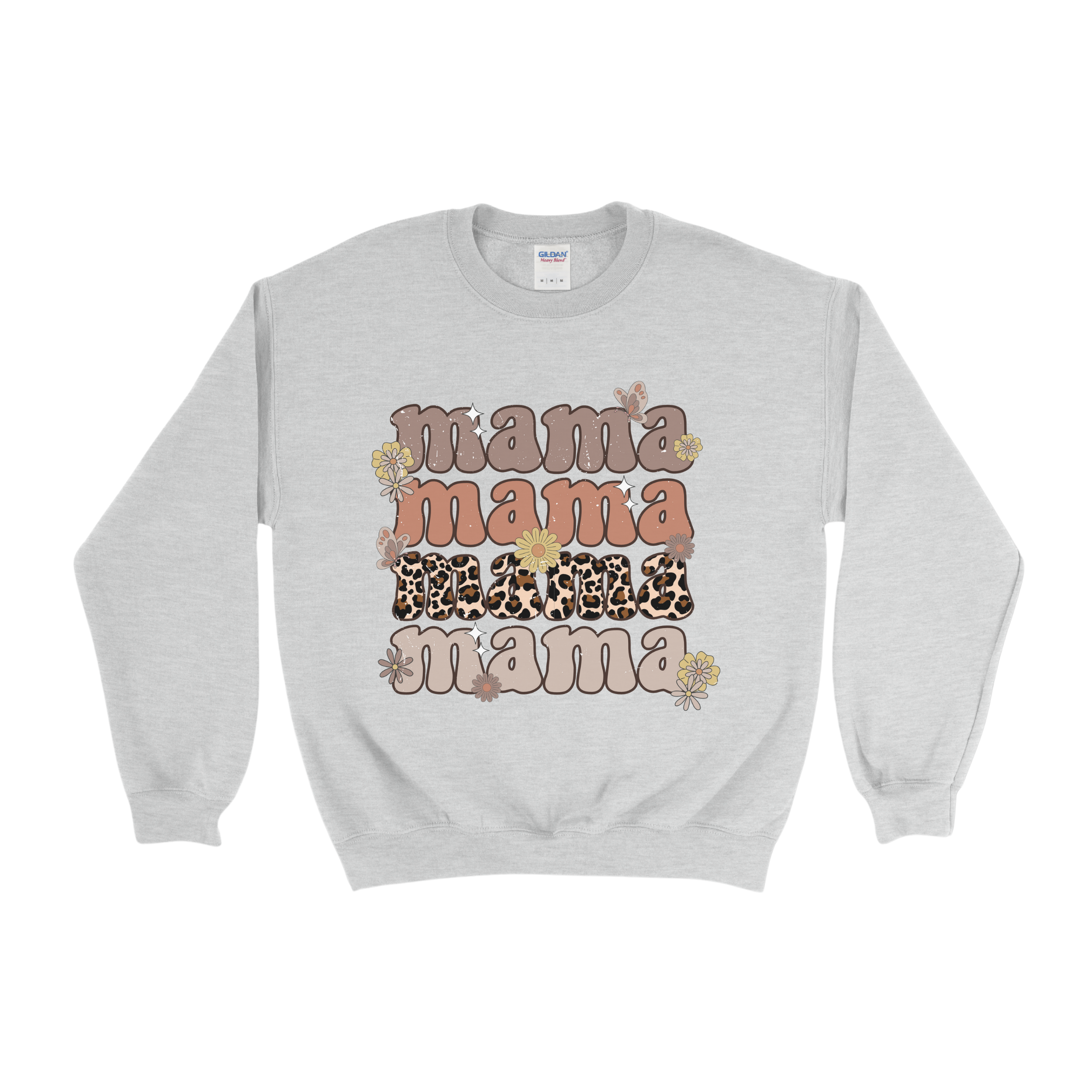 Daisy Cheetah Mama Crewneck