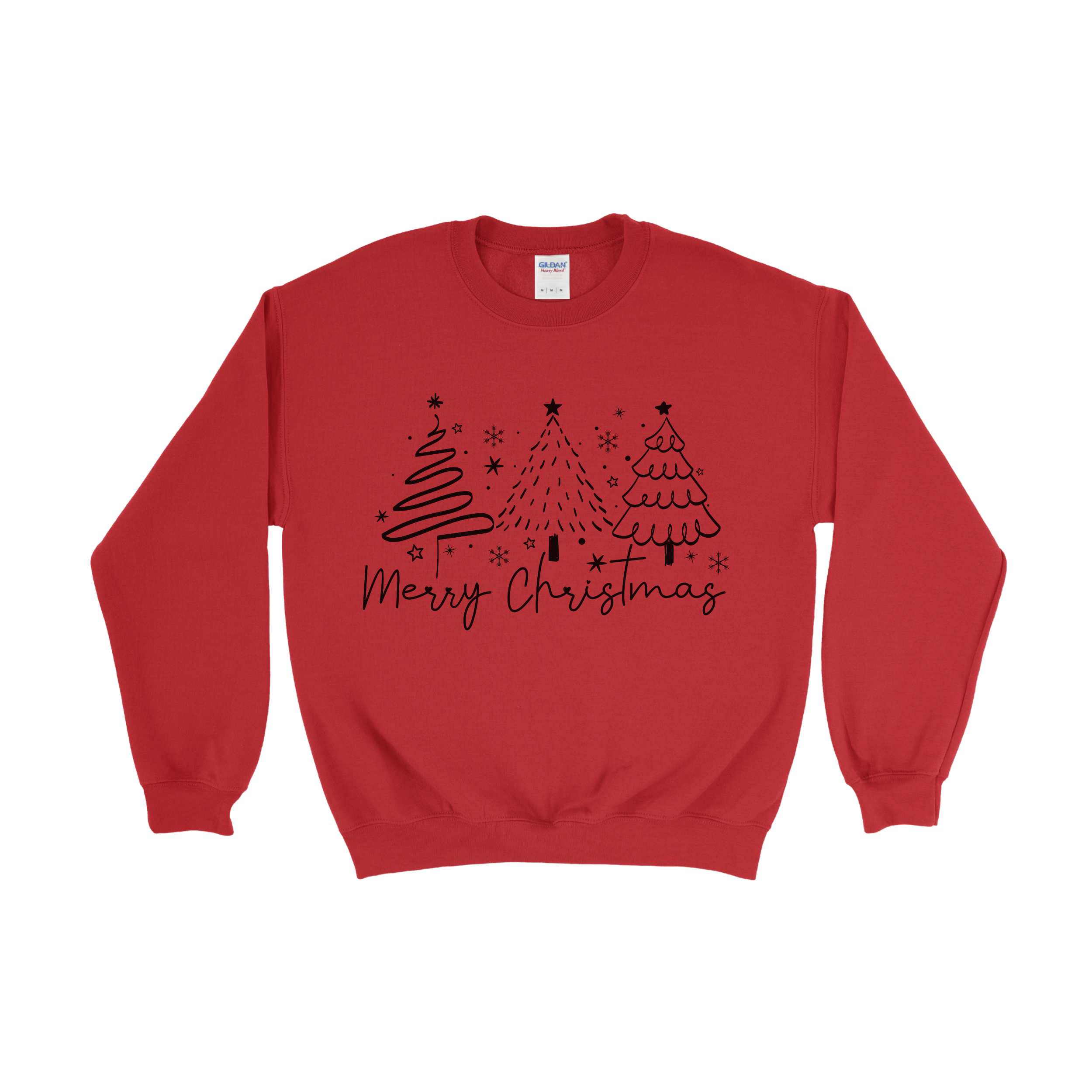 Simple Merry Christmas Tree Crewneck