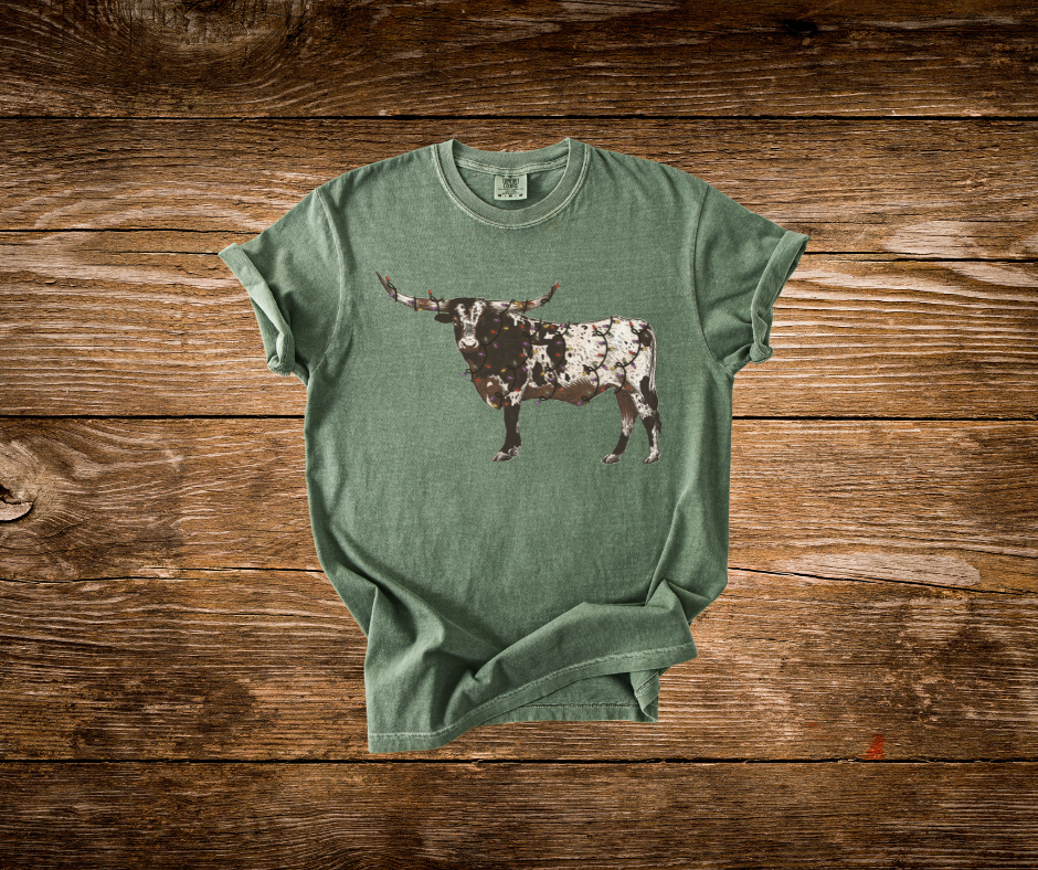 Bull Christmas Tee