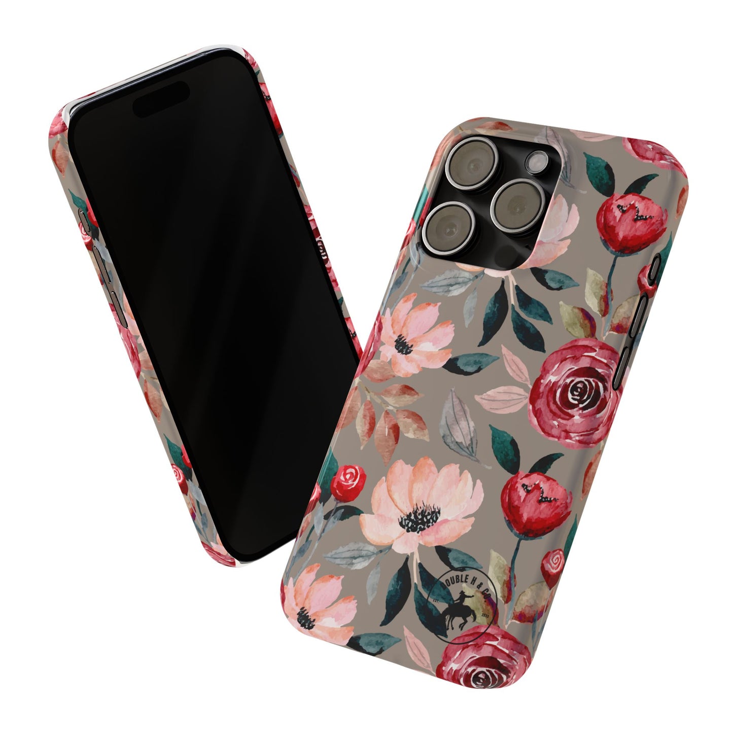 Floral Rose Garden Slim Phone Case