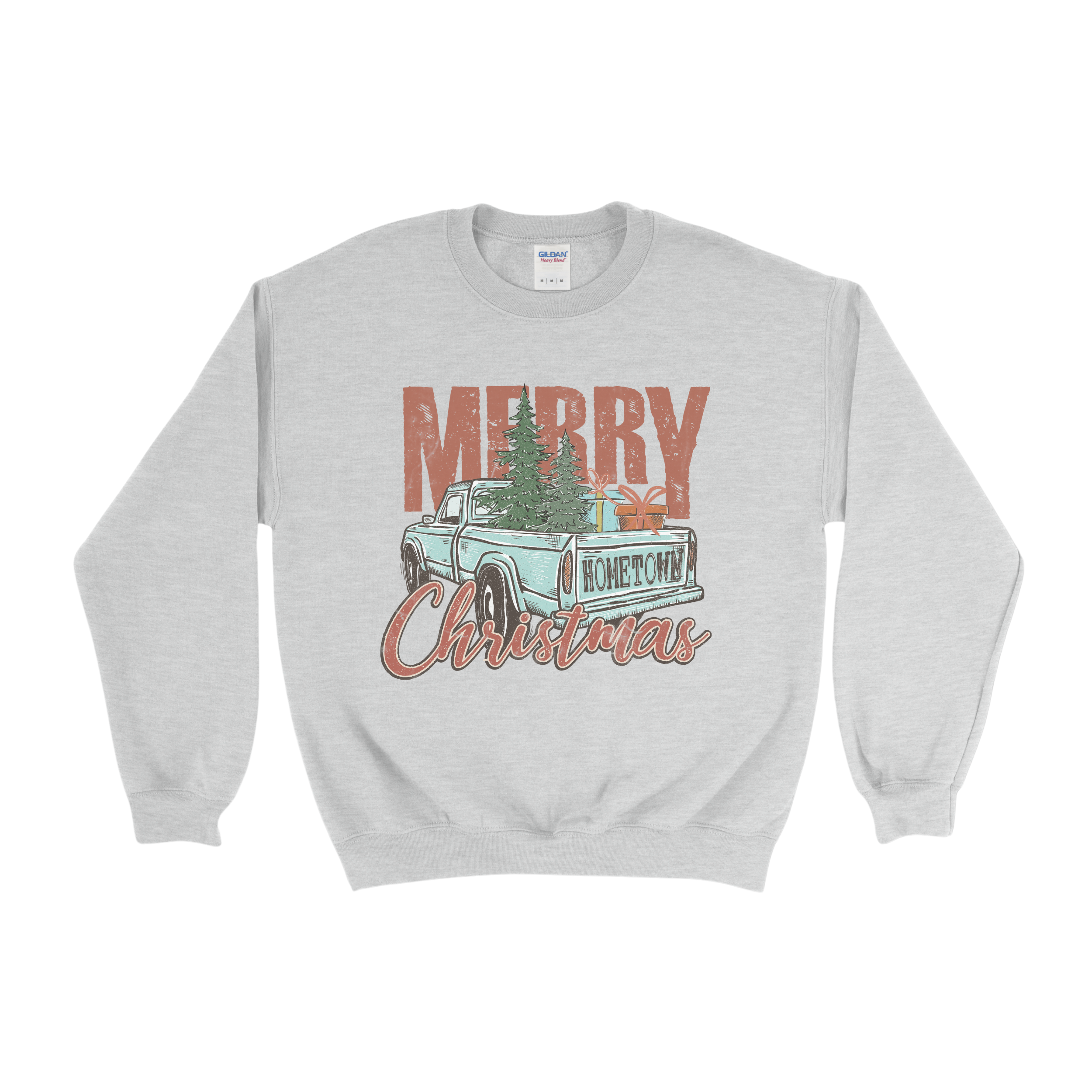Rustic Truck Merry Christmas Crewneck