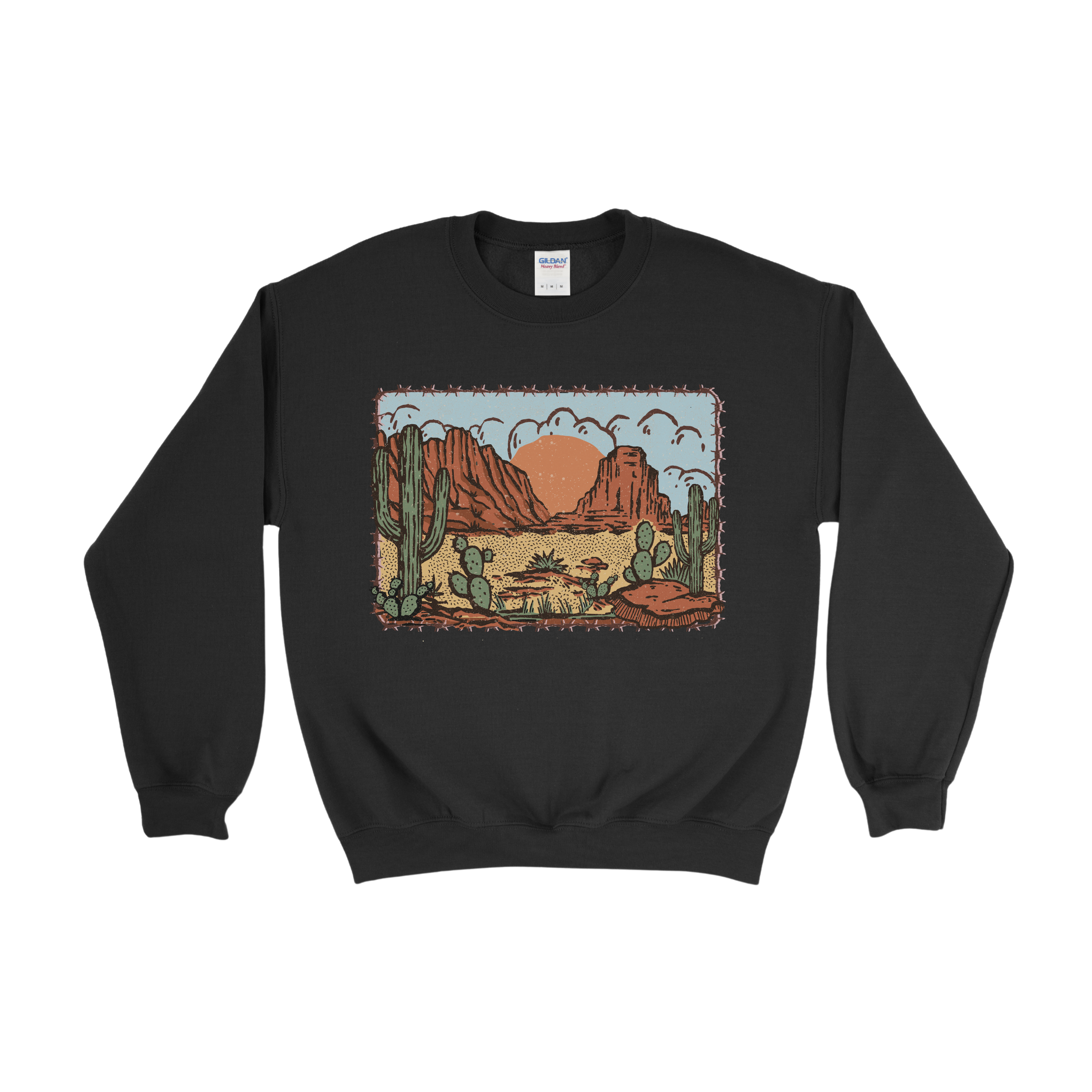 Rustic Desert Postage Crewneck