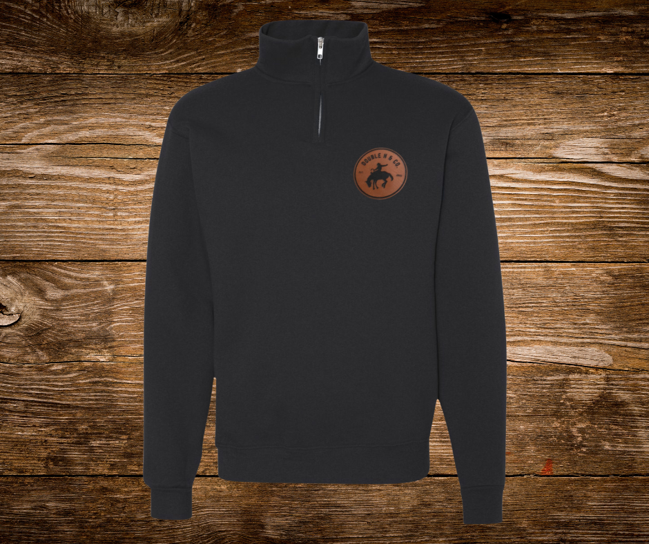 Leather Patch Quarter Zip