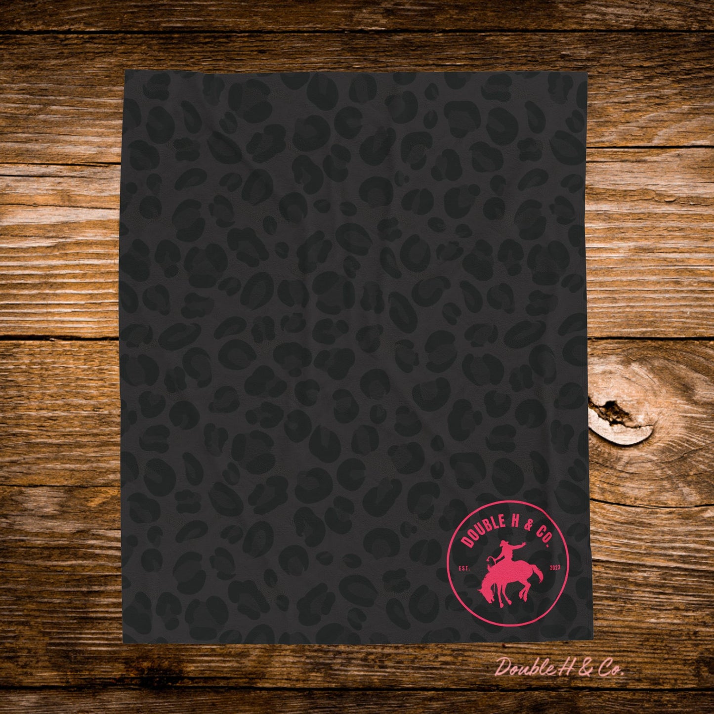 Black Cheetah w/ Pink Logo