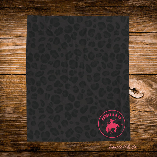 Black Cheetah w/ Pink Logo