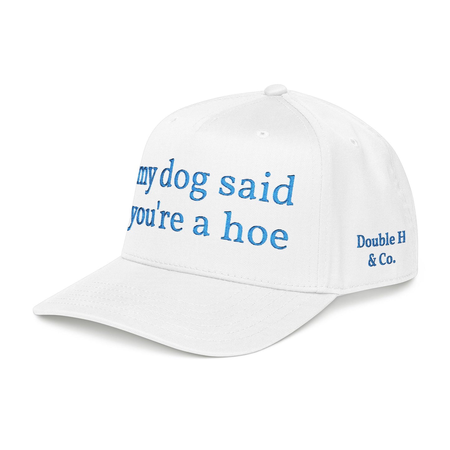 "My Dog Said You're A Hoe" Hat (Turquoise)