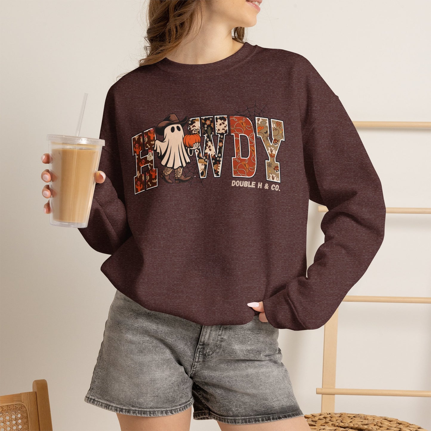 Howdy Cowboy Ghost Crewneck