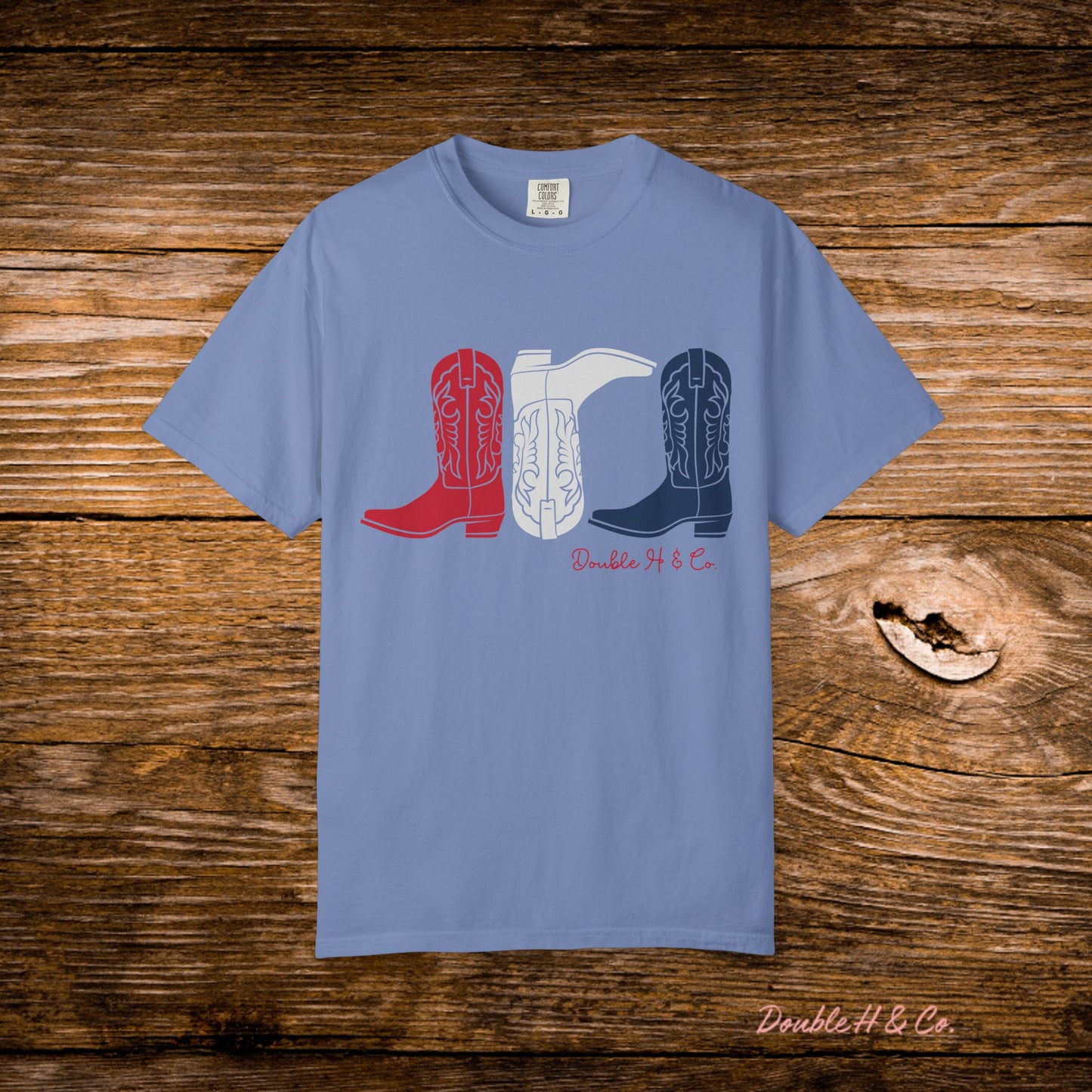 Patriotic Cowboy Boots Tee
