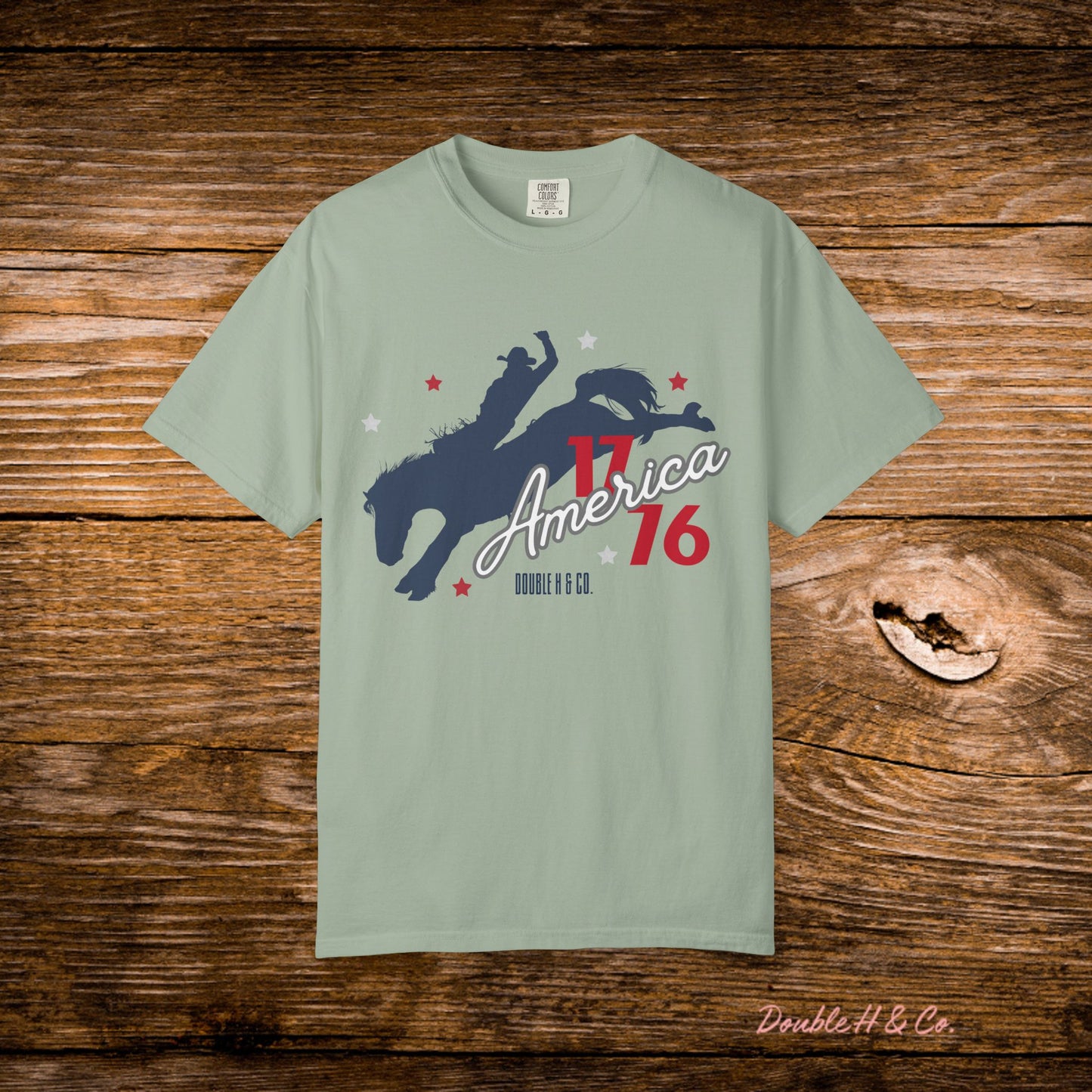 America Bucking Horse Graphic Tee