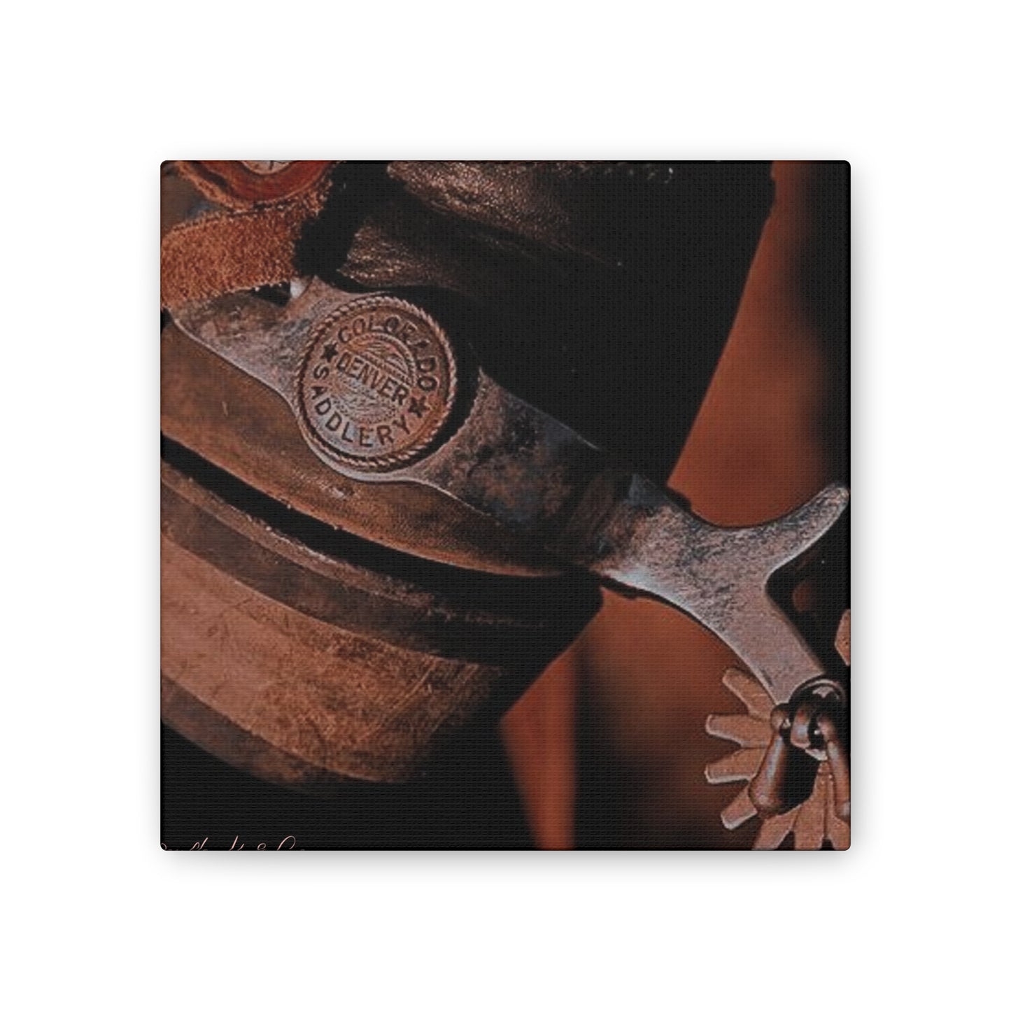 Rustic Boot & Spur Canvas