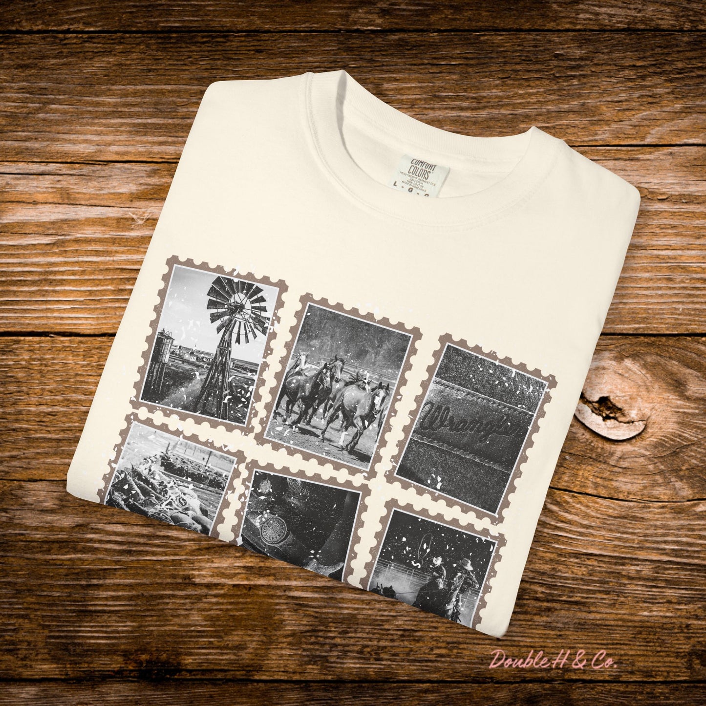 Rustic Postage Stamp Tee