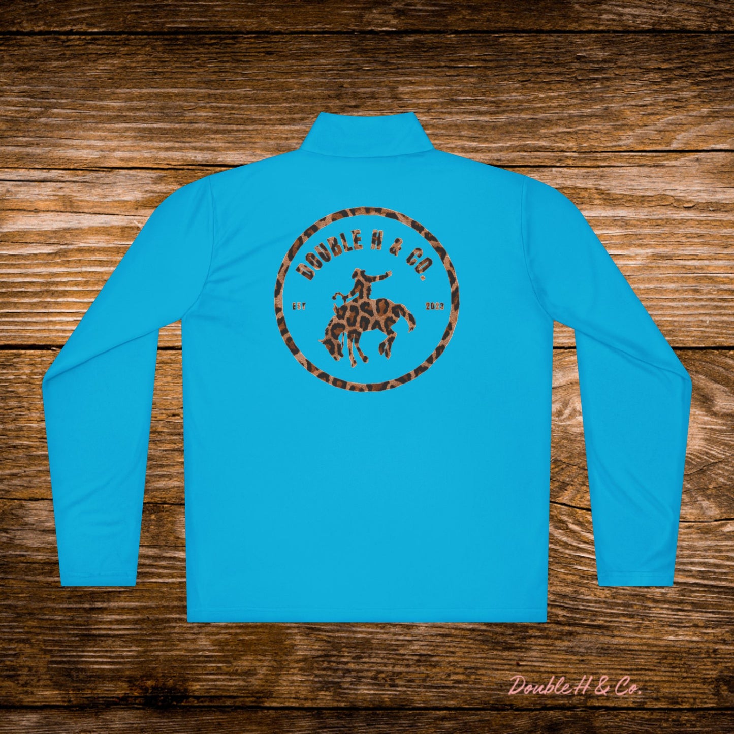 Lightweight Quarter Zip Pullover w/ Cheetah Logo