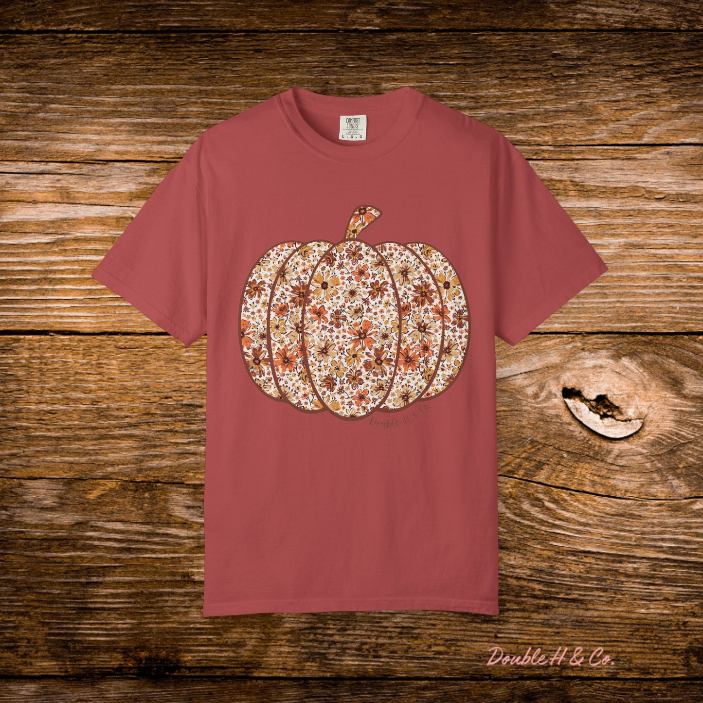 Floral Pumpkin Tee