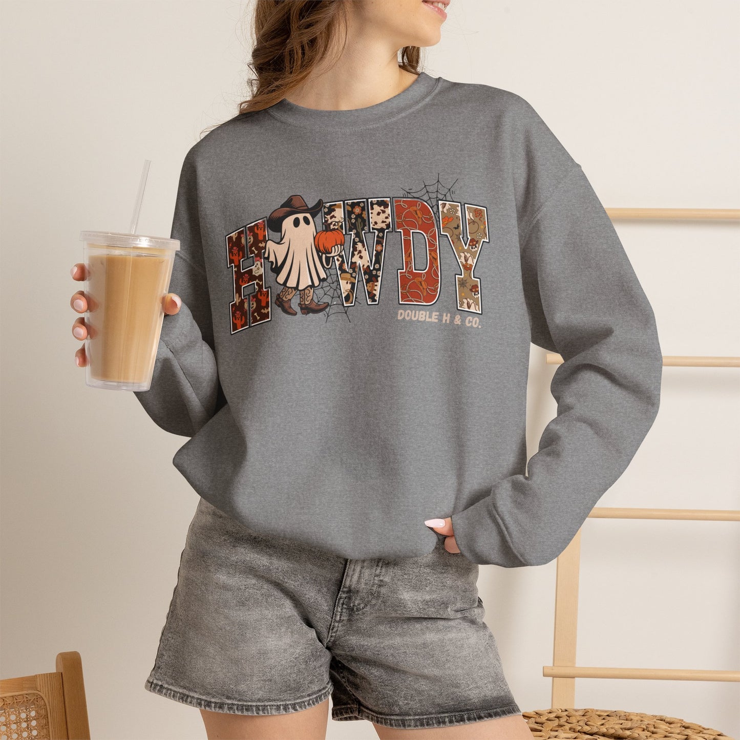 Howdy Cowboy Ghost Crewneck