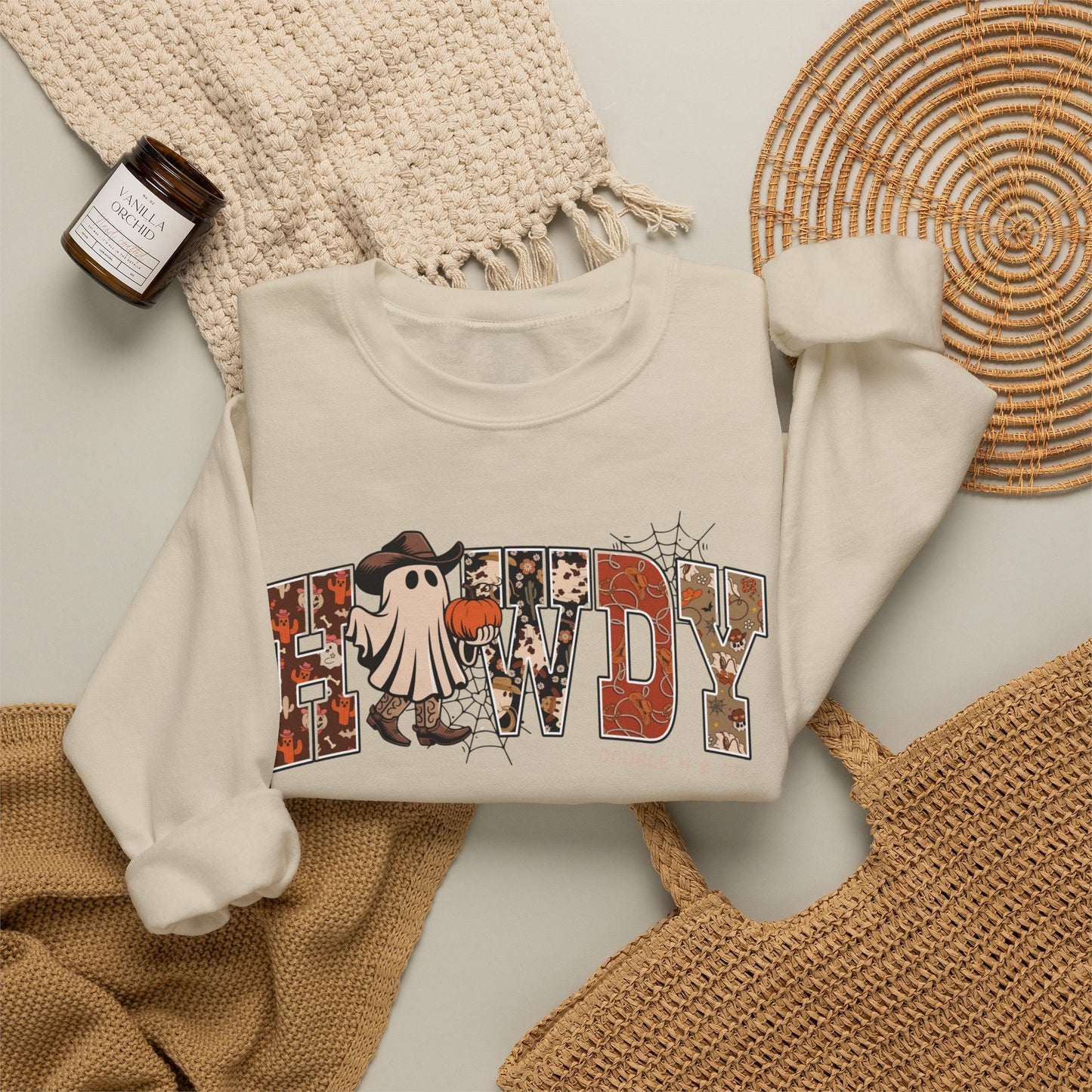 Howdy Cowboy Ghost Crewneck
