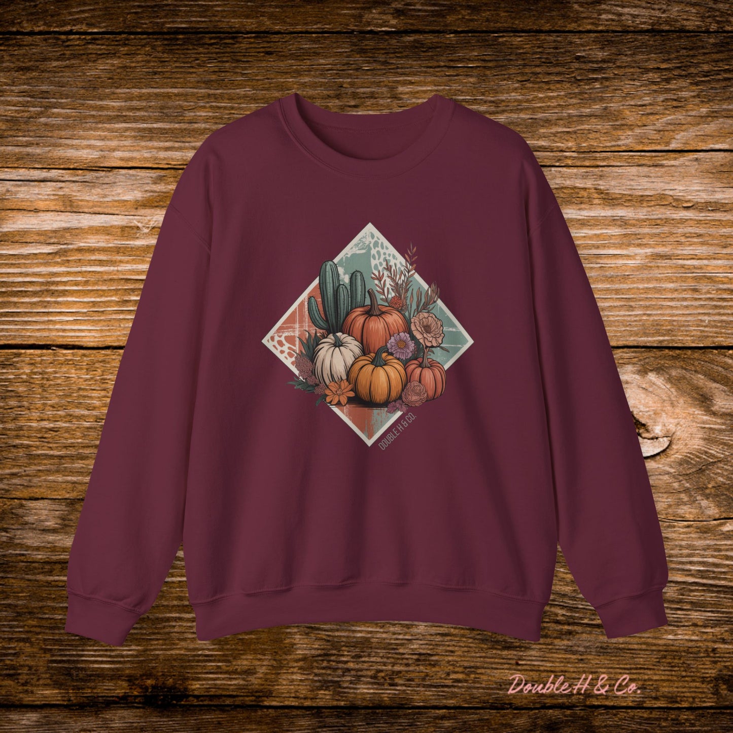 Rustic Fall Pumpkin Crewneck