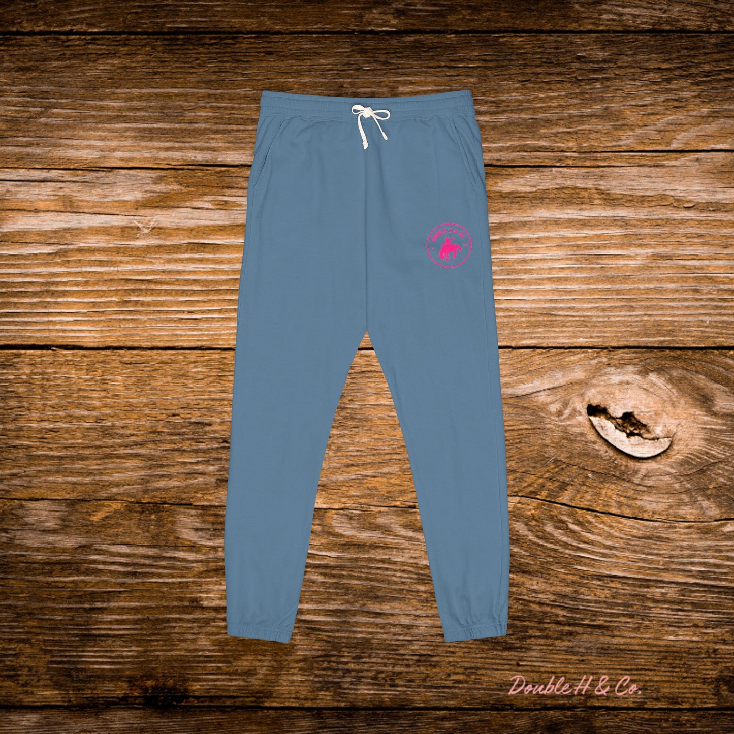 Double H & Co Embroidered Joggers