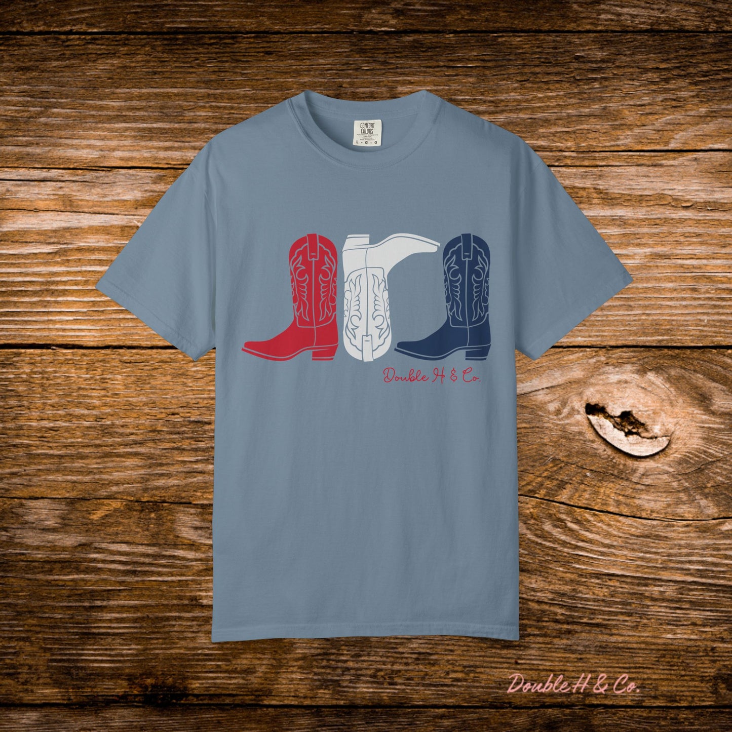 Patriotic Cowboy Boots Tee