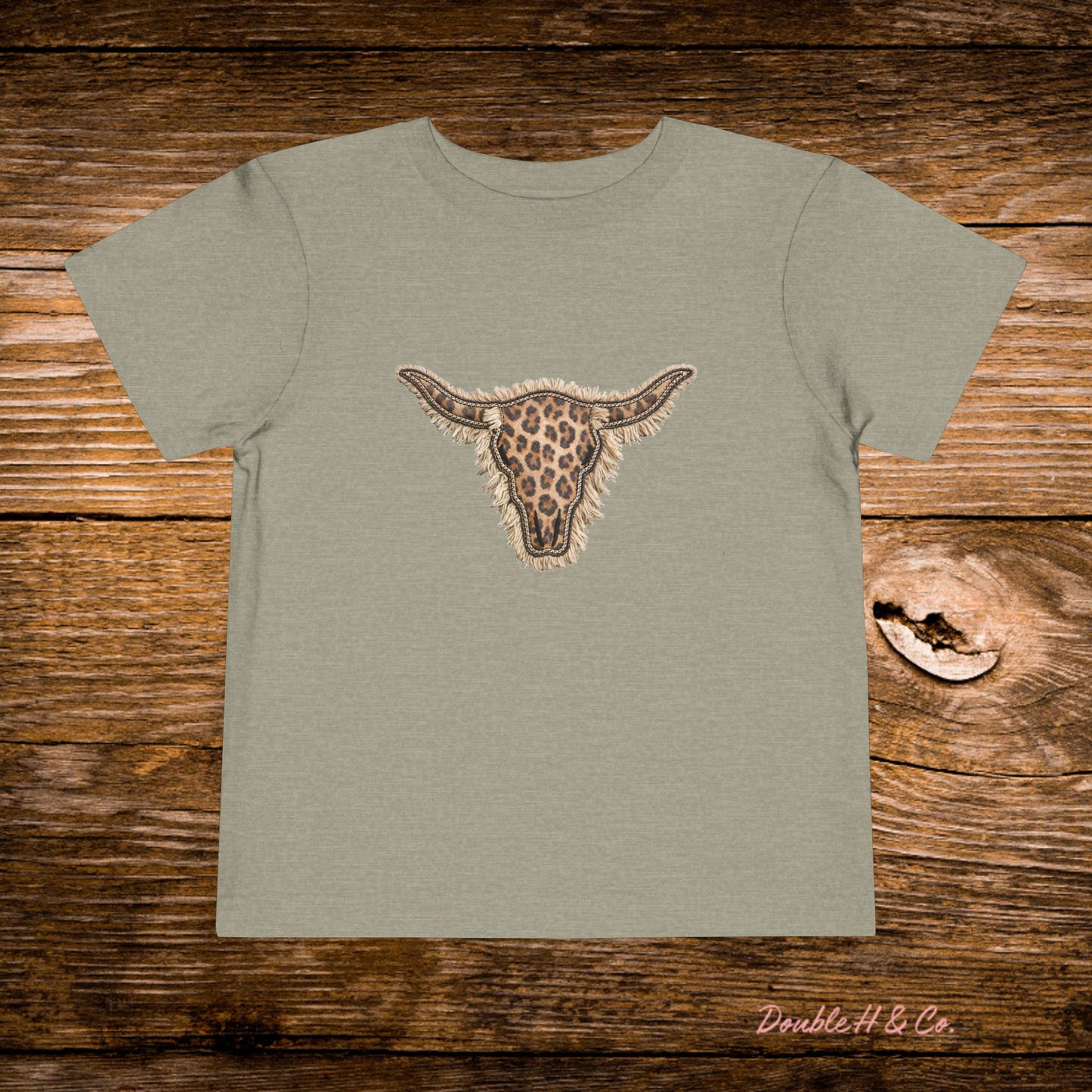 Leopard Longhorn Toddler Tee