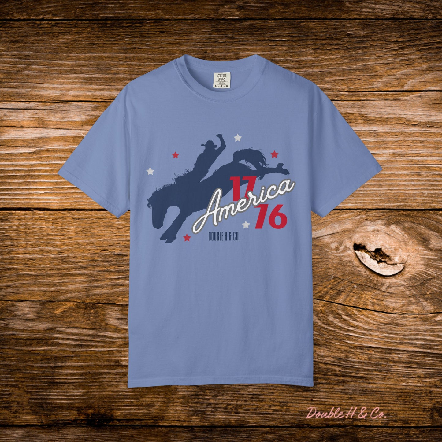 America Bucking Horse Graphic Tee