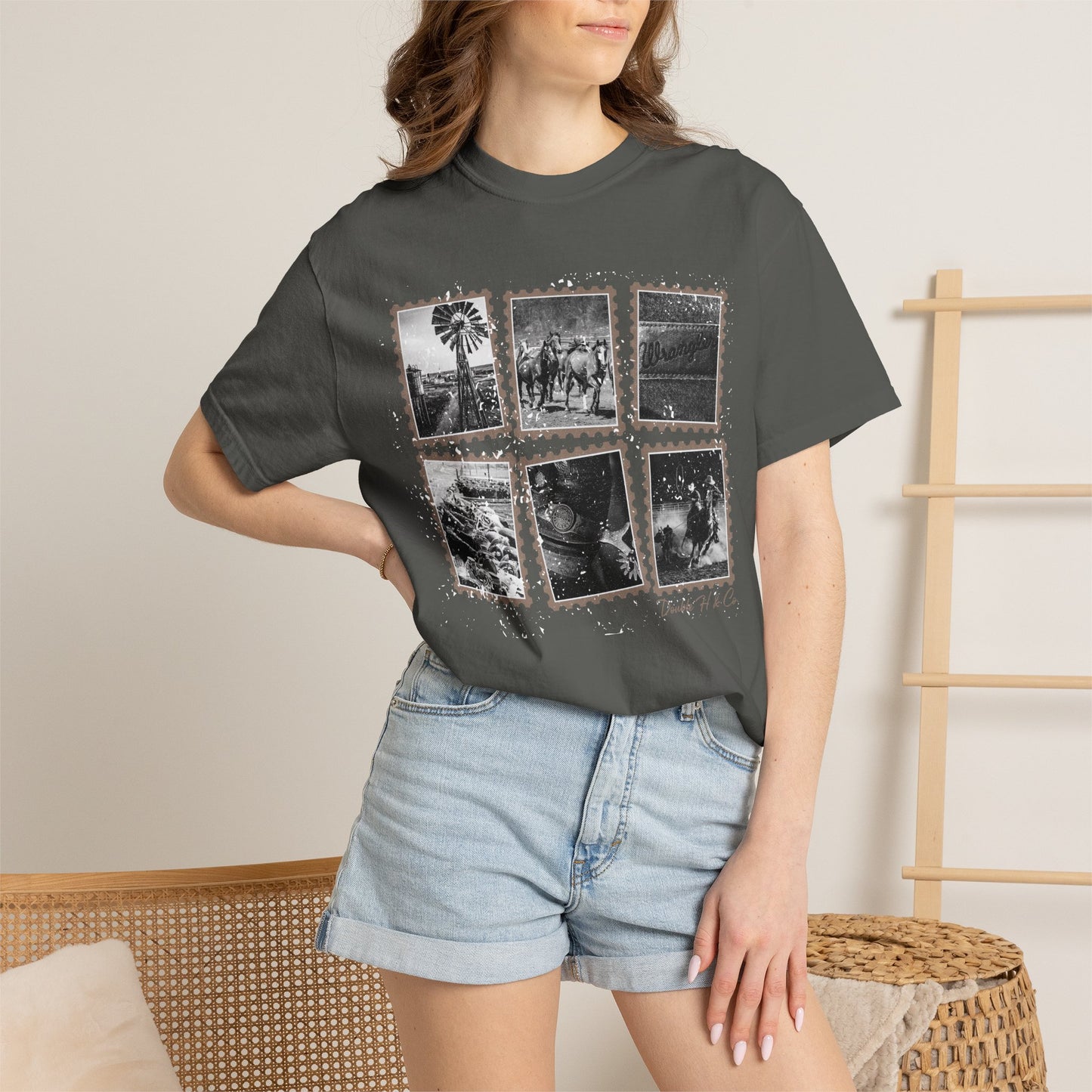 Rustic Postage Stamp Tee