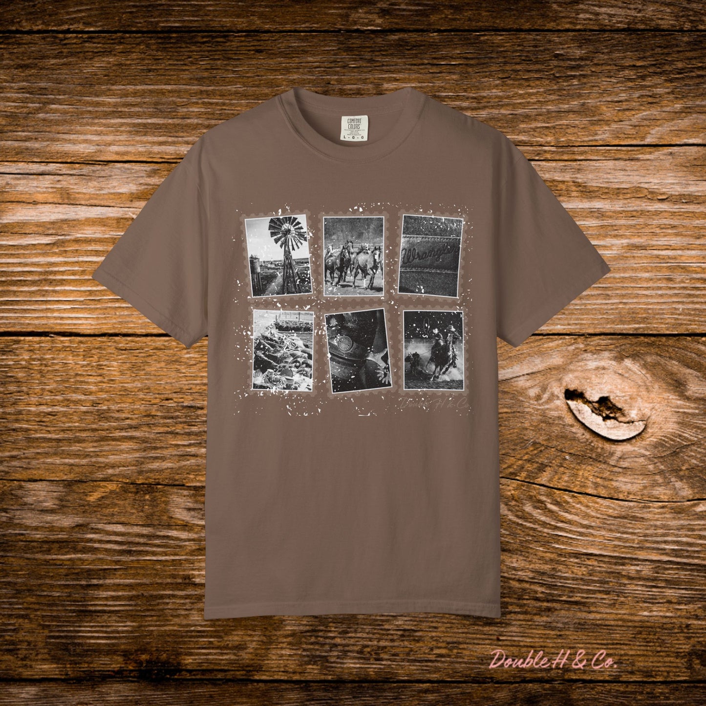 Rustic Postage Stamp Tee