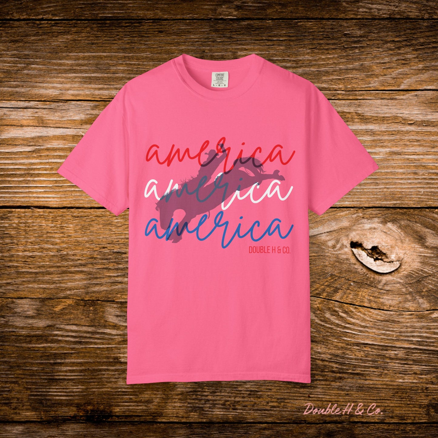 America Bucking Horse Graphic Tee