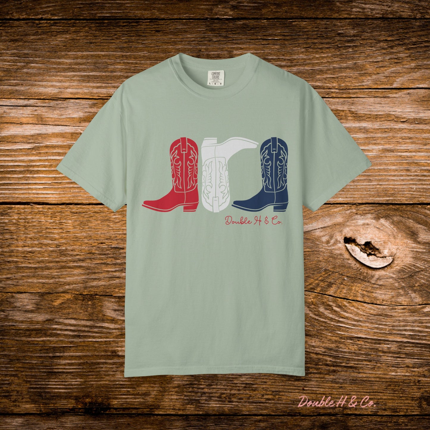 Patriotic Cowboy Boots Tee