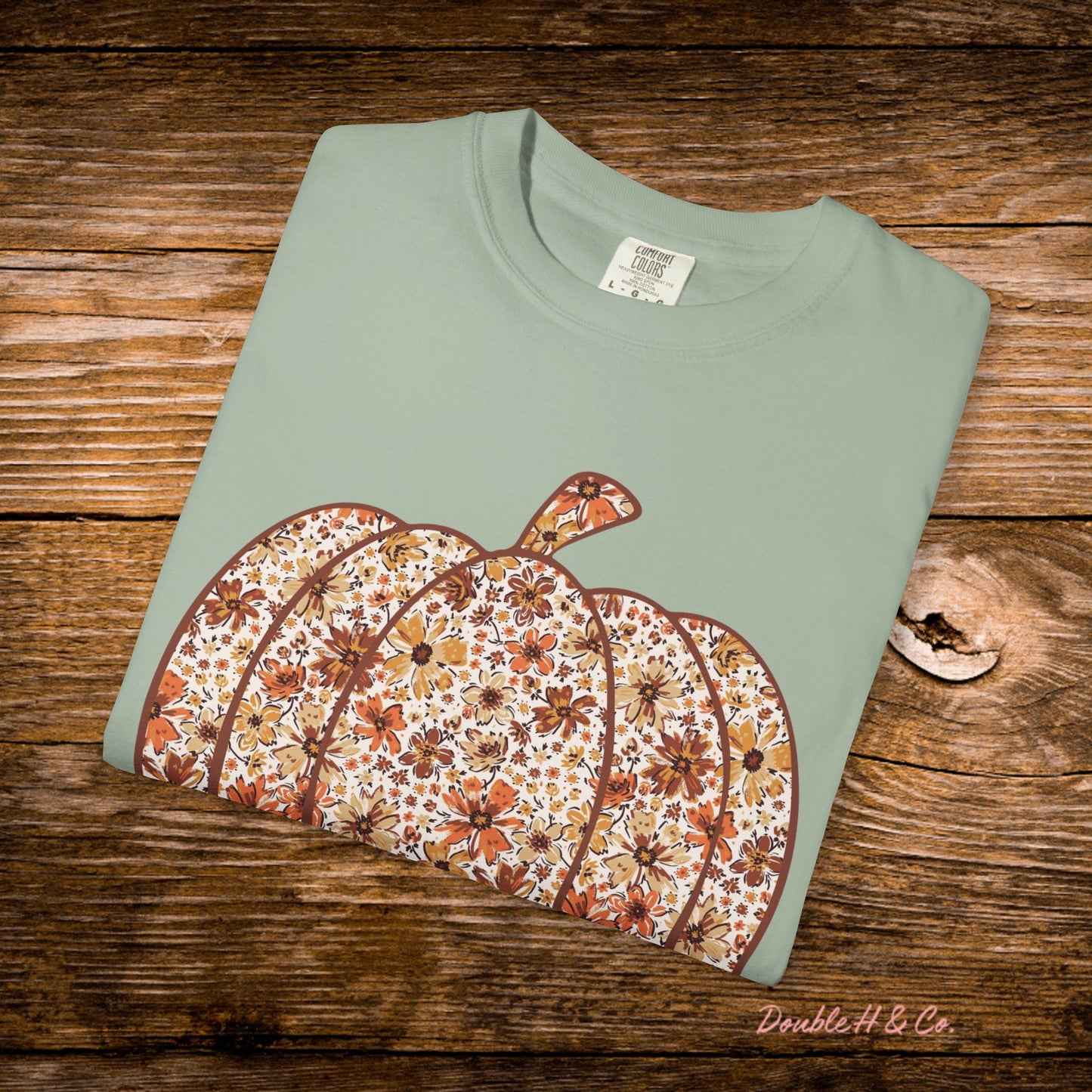 Floral Pumpkin Tee