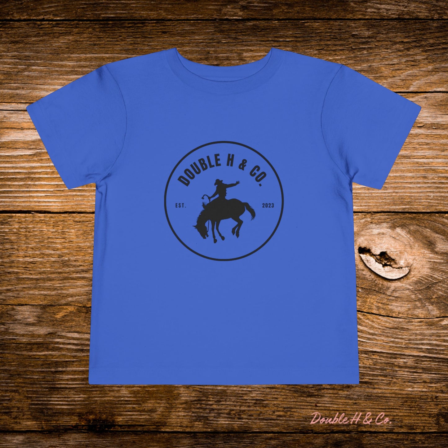 Black Double H & Co Logo Toddler Tee