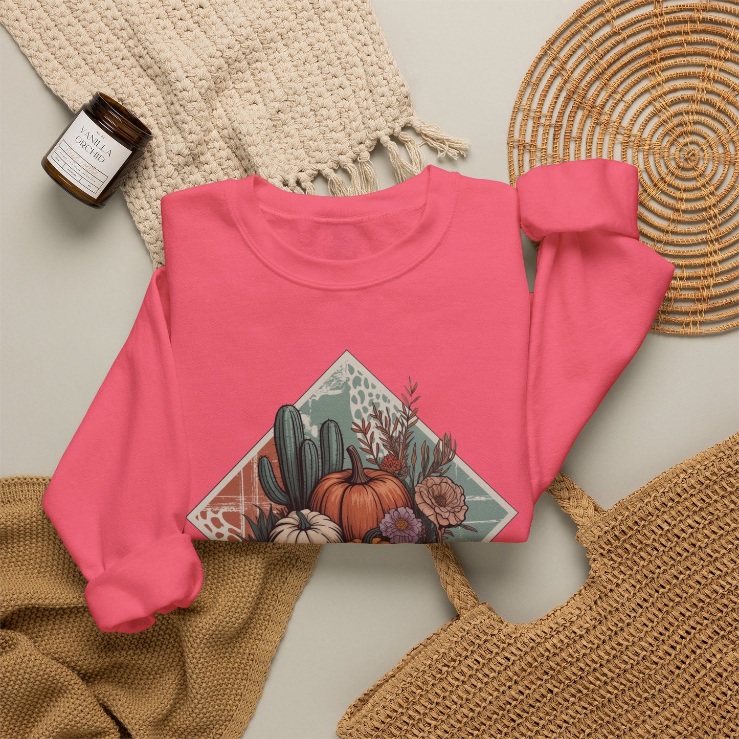 Rustic Fall Pumpkin Crewneck