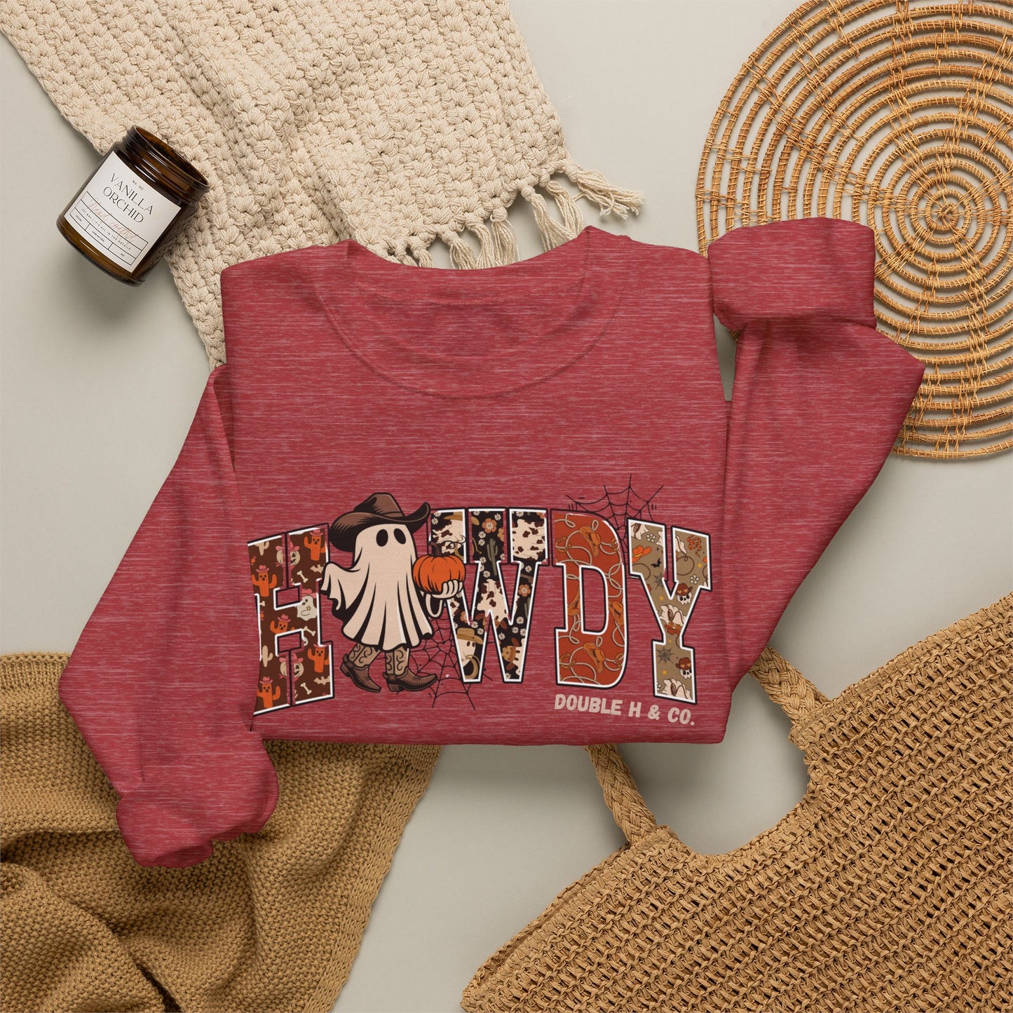 Howdy Cowboy Ghost Crewneck