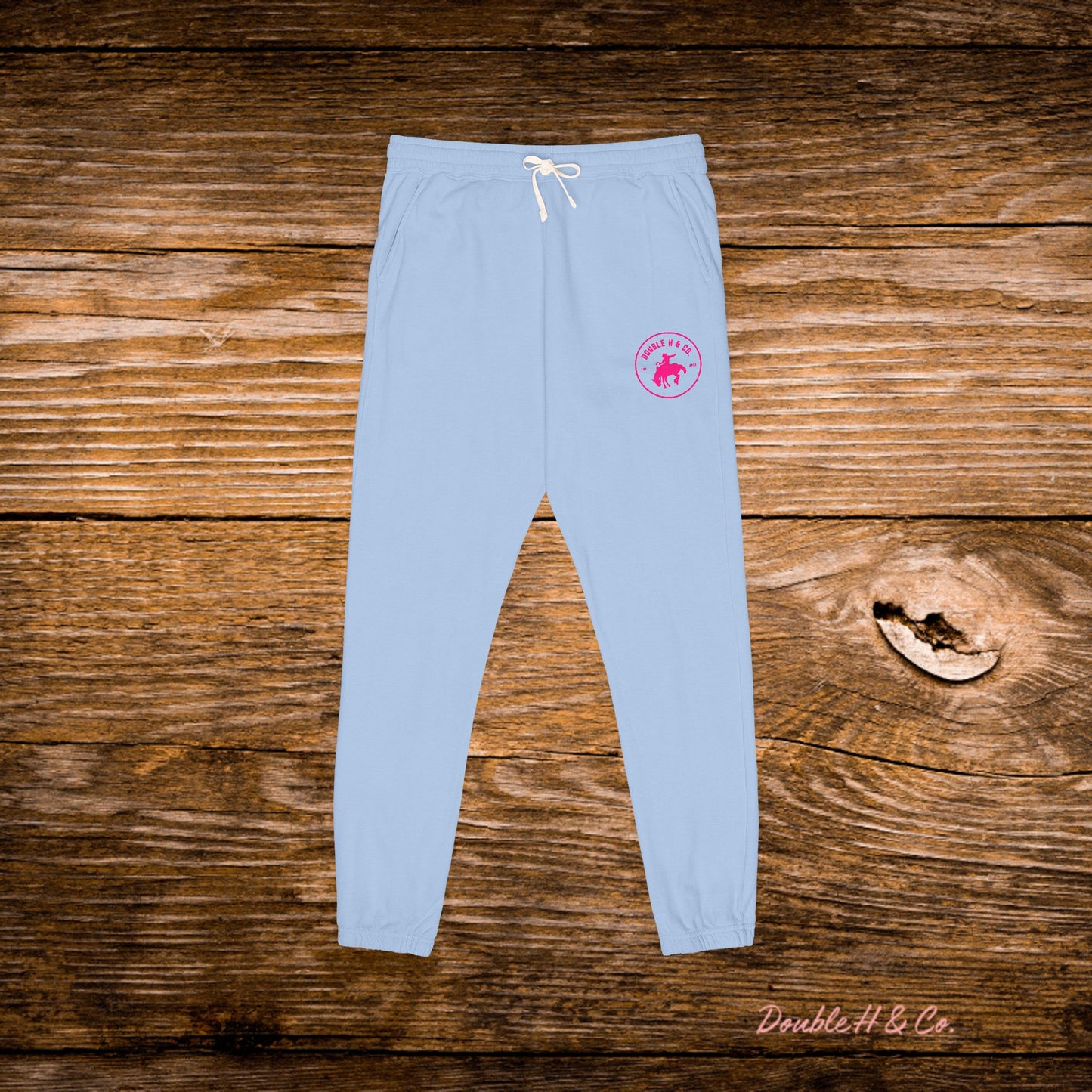 Double H & Co Embroidered Joggers