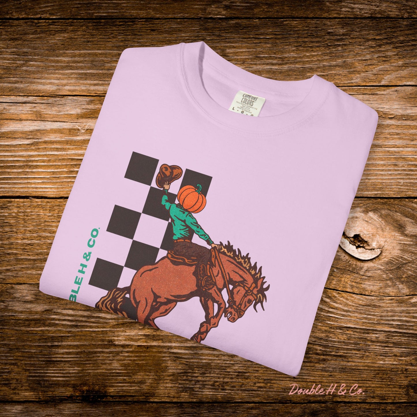 Pumpkin Bucking Horse Tee