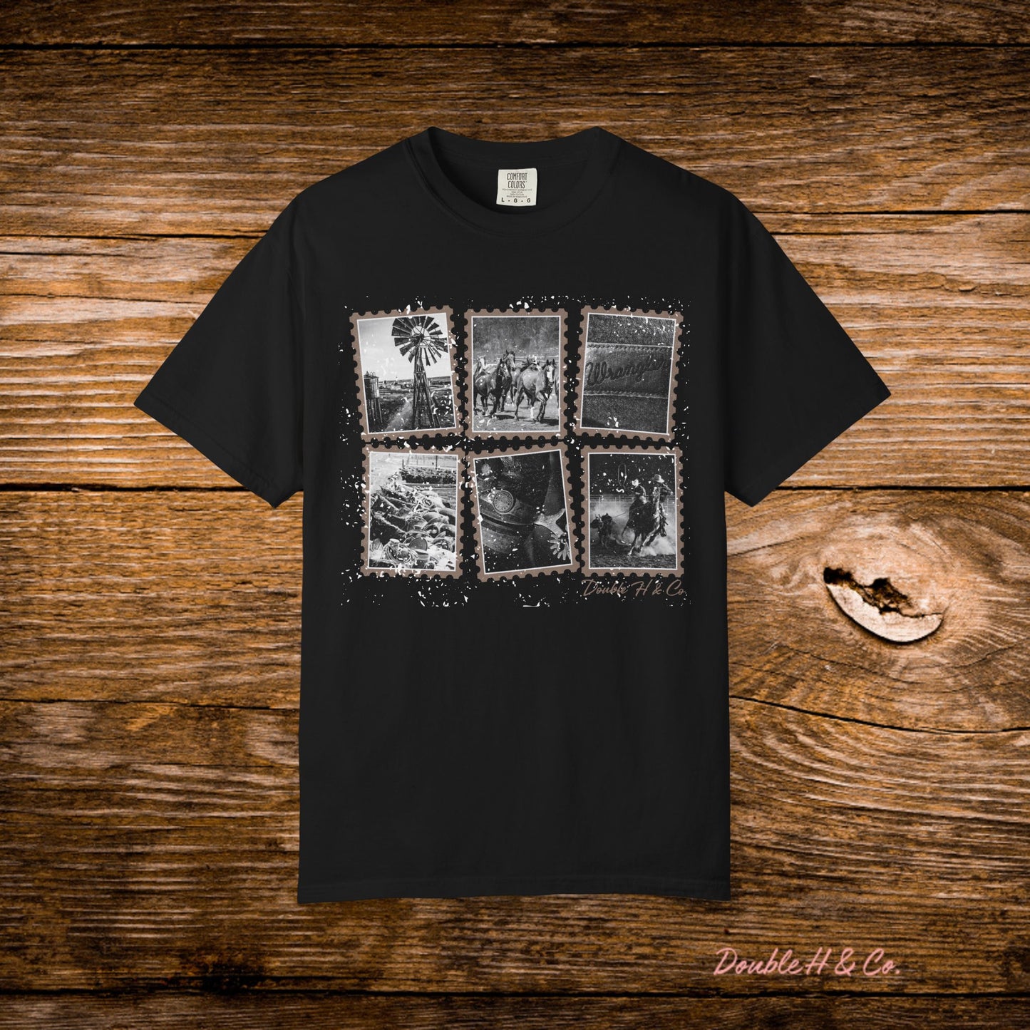 Rustic Postage Stamp Tee